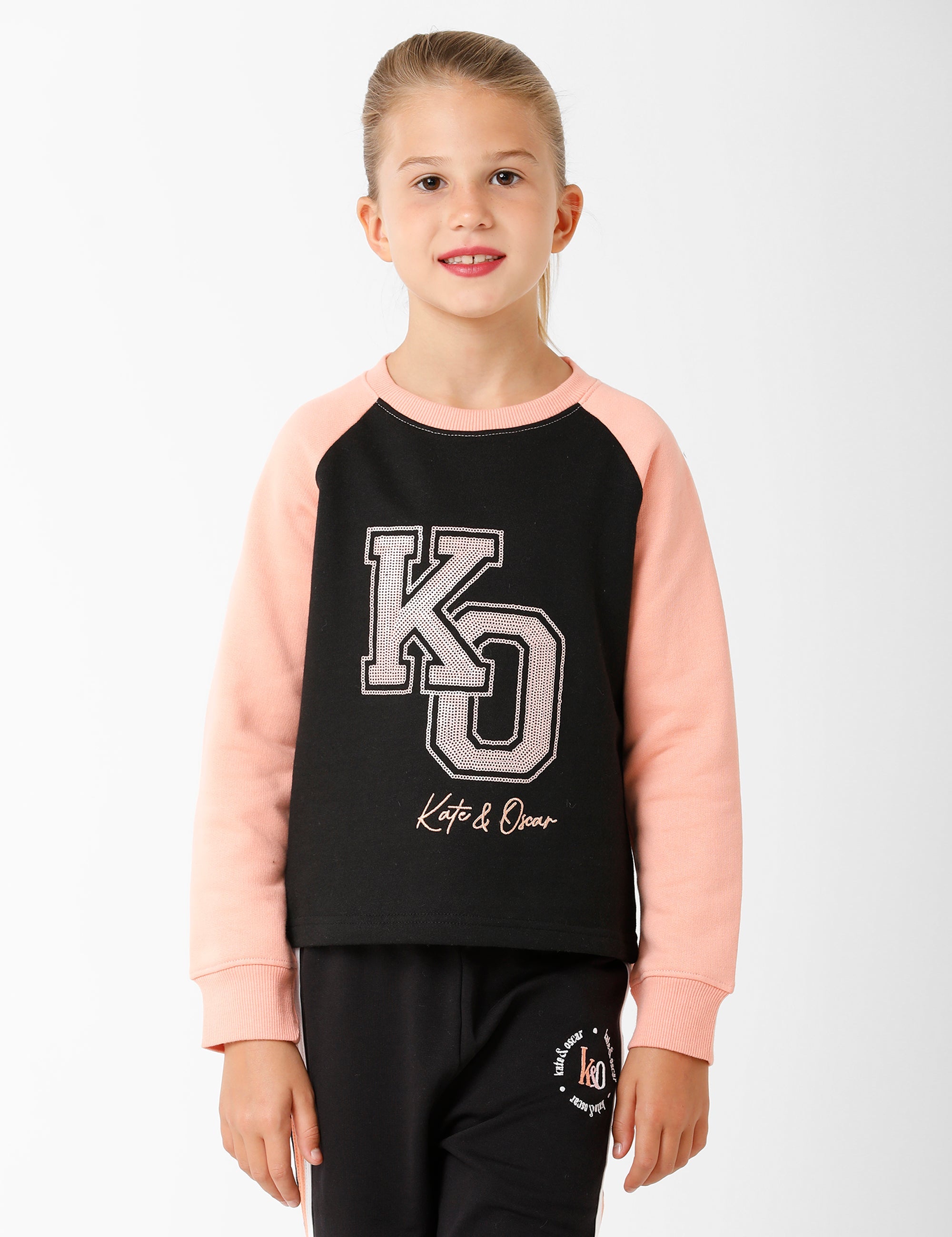 Black Printed Sweatshirt