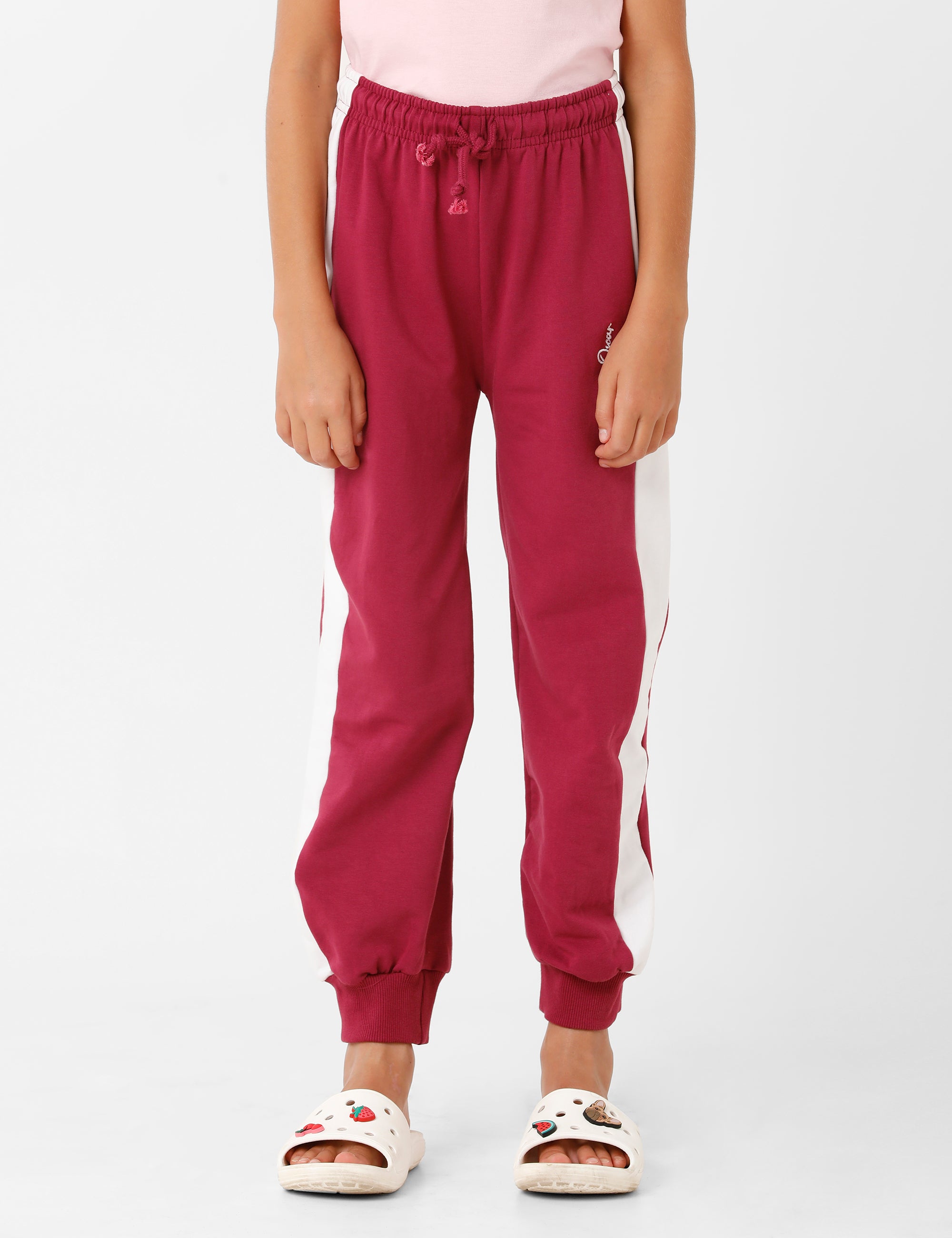 Red Signature Embroidered Track Pant