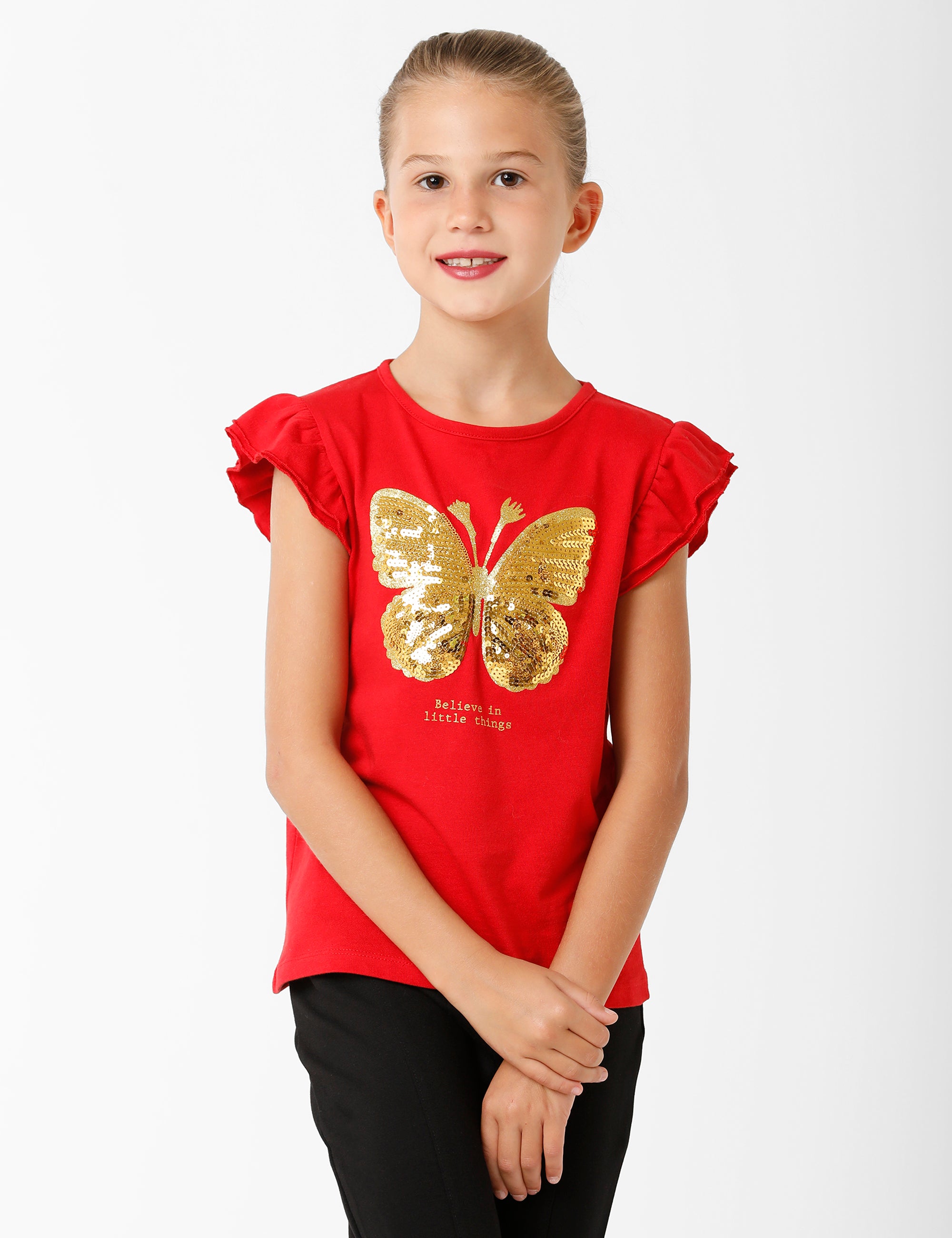 Bold Butterfly Red T-Shirt