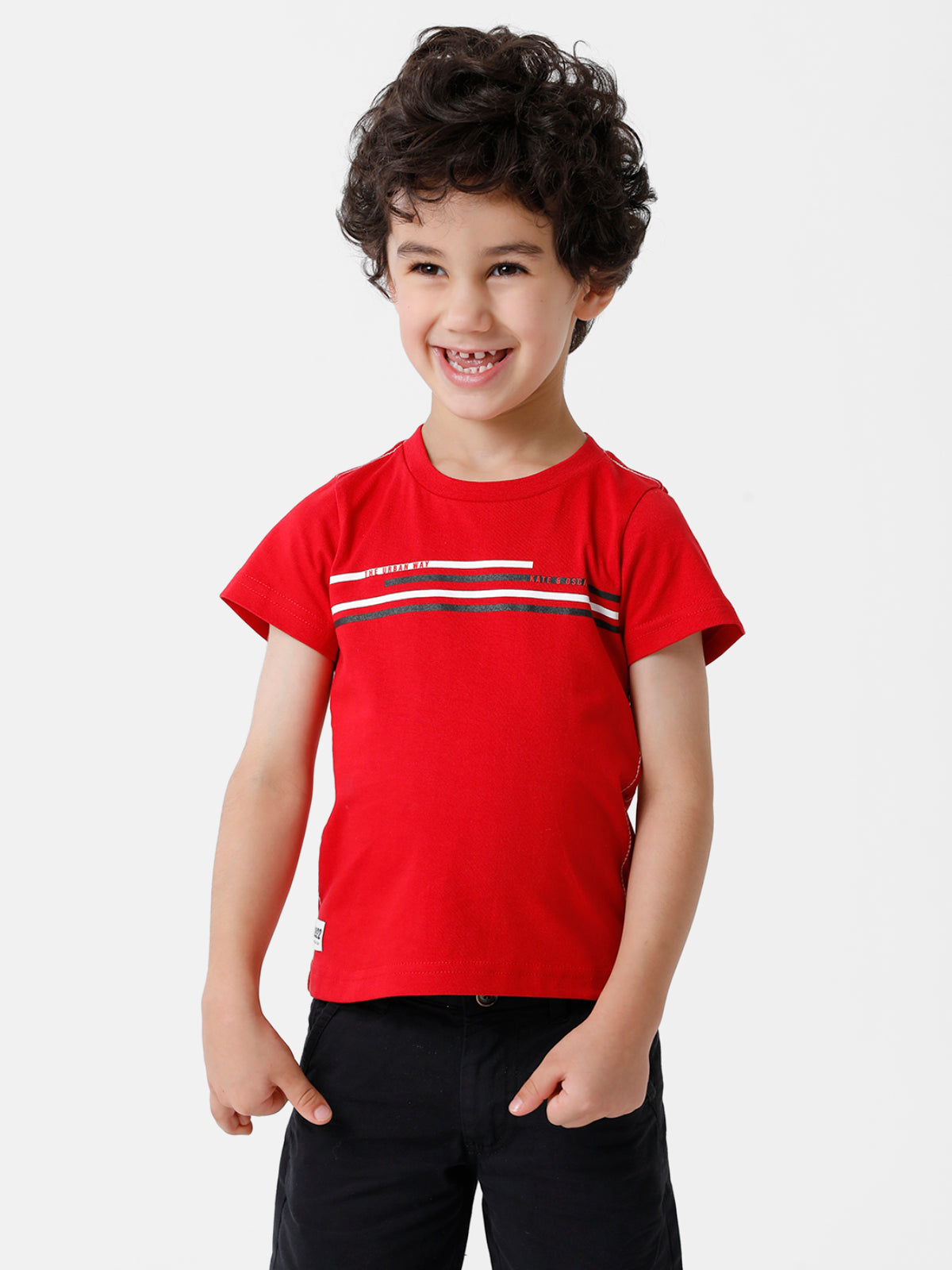 Rich Red Printed Tee