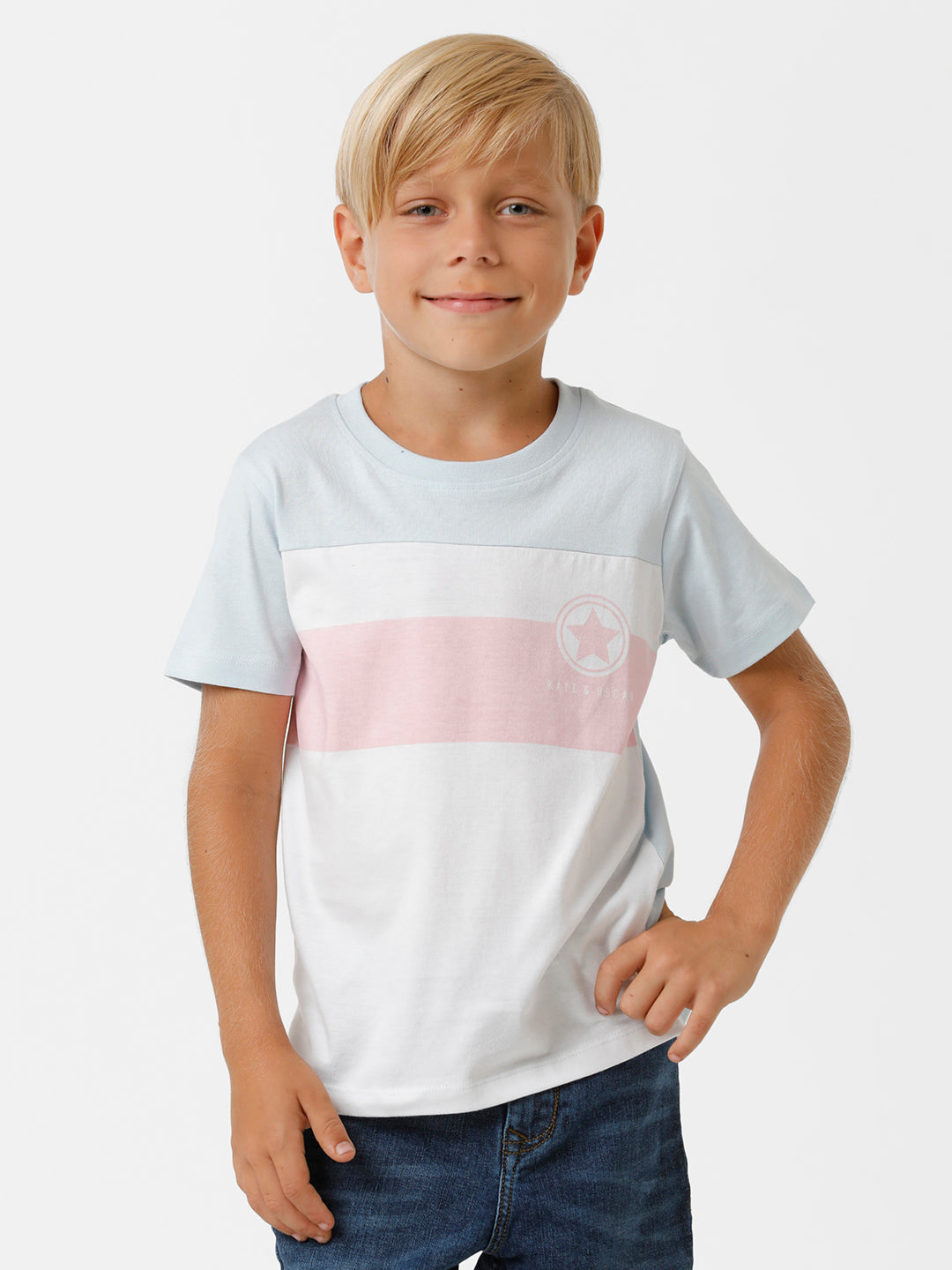 Boys Cut & Sew Placement Printed T-shirt