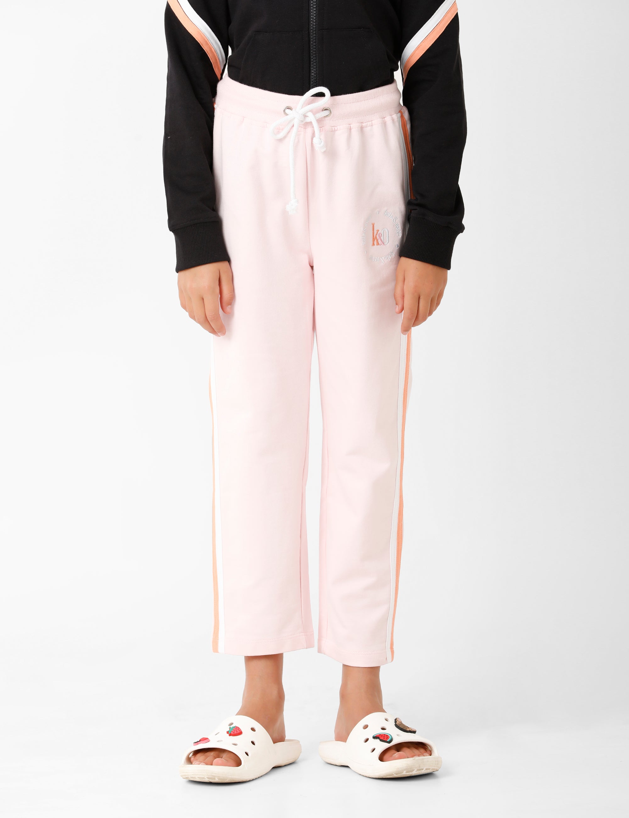 Pink Signature Embroidered Track Pant