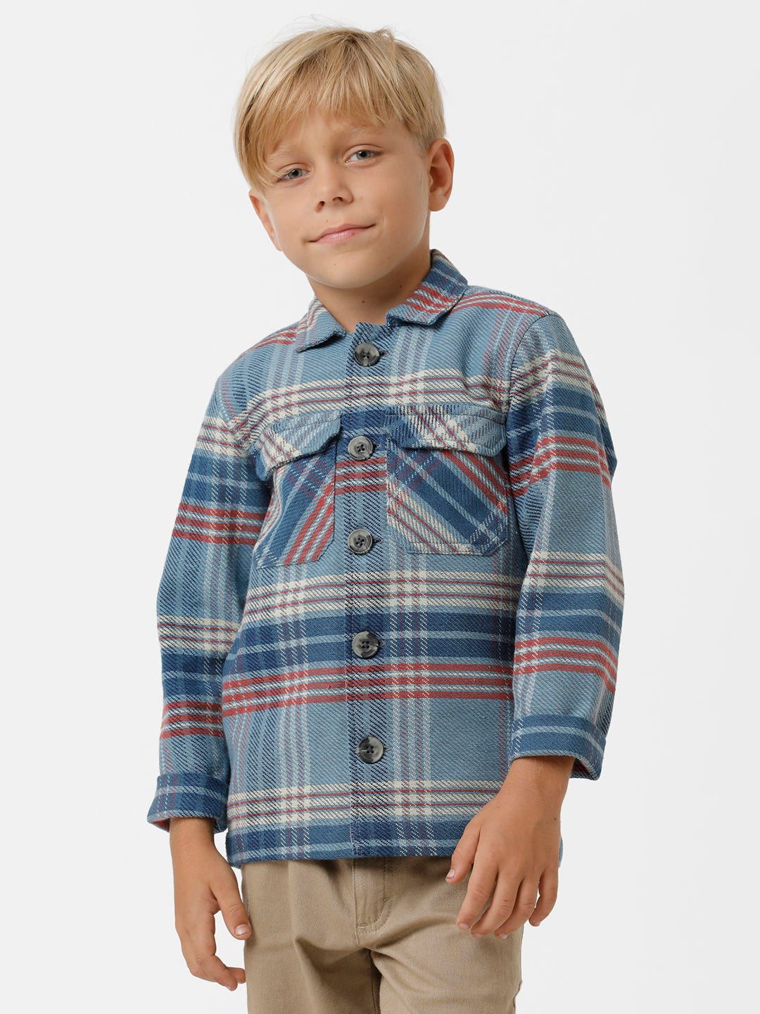 Boys Checked Shacket