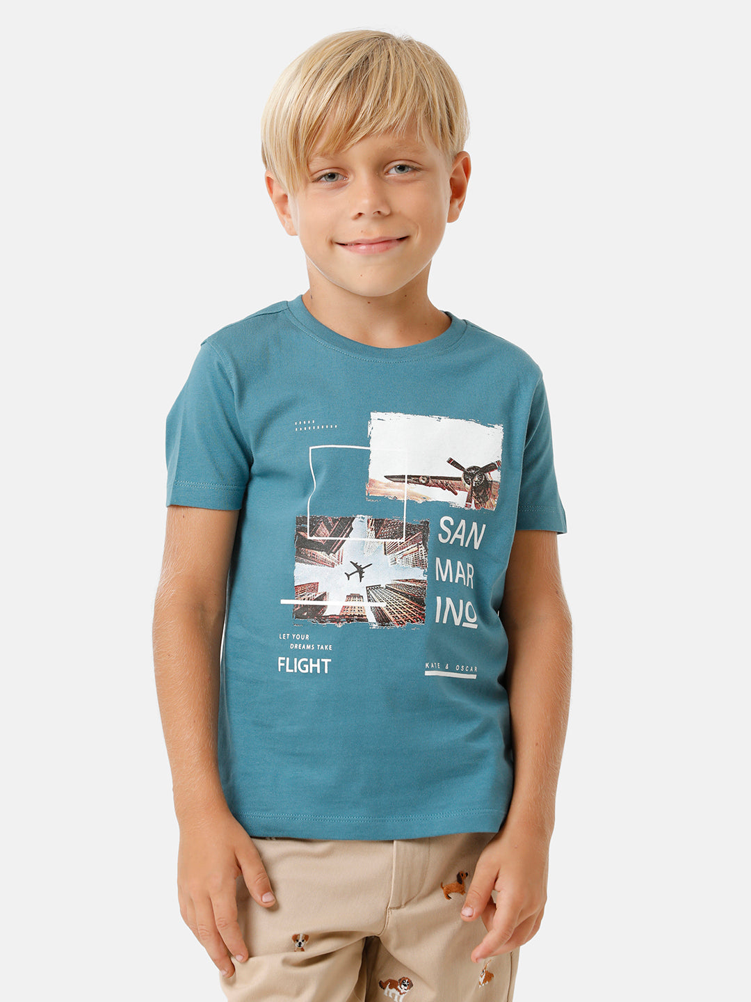 Boys Placement Printed T-shirt