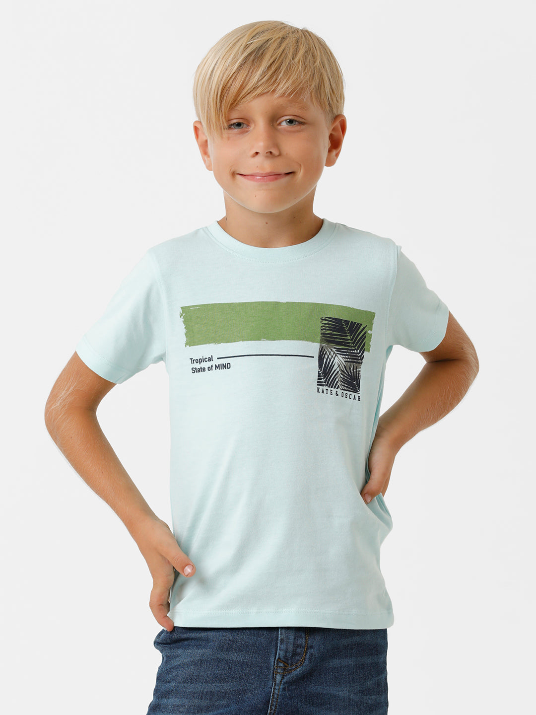 Boys Placement Printed T-shirt