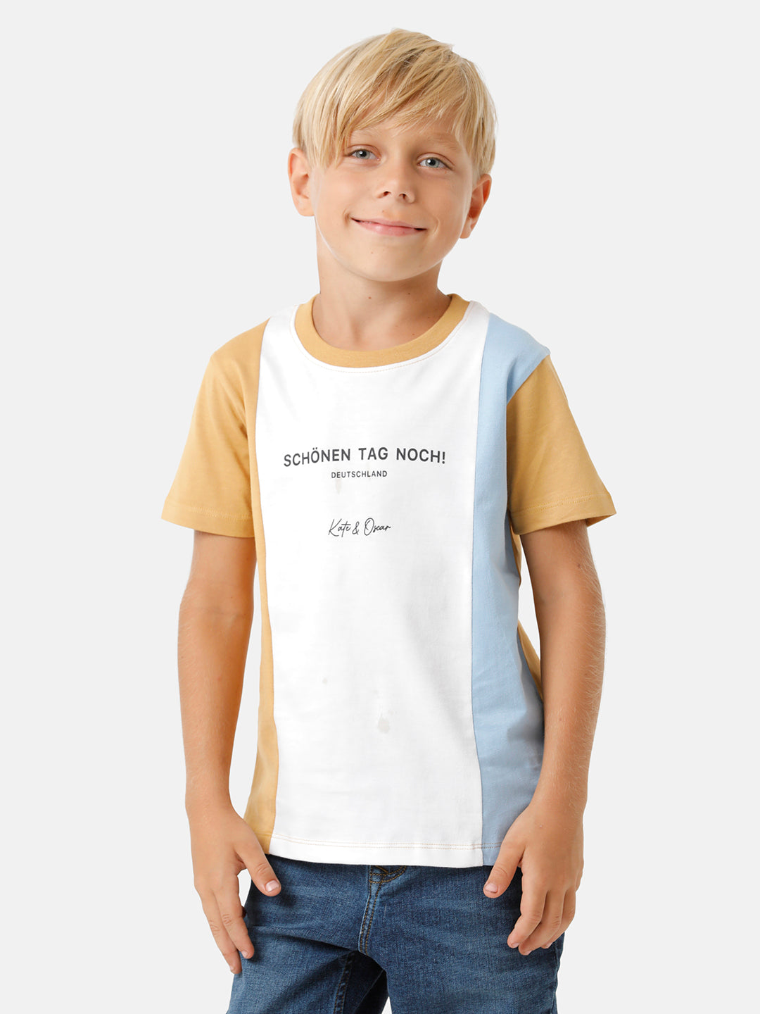Boys Cut & Sew Printed T-shirt