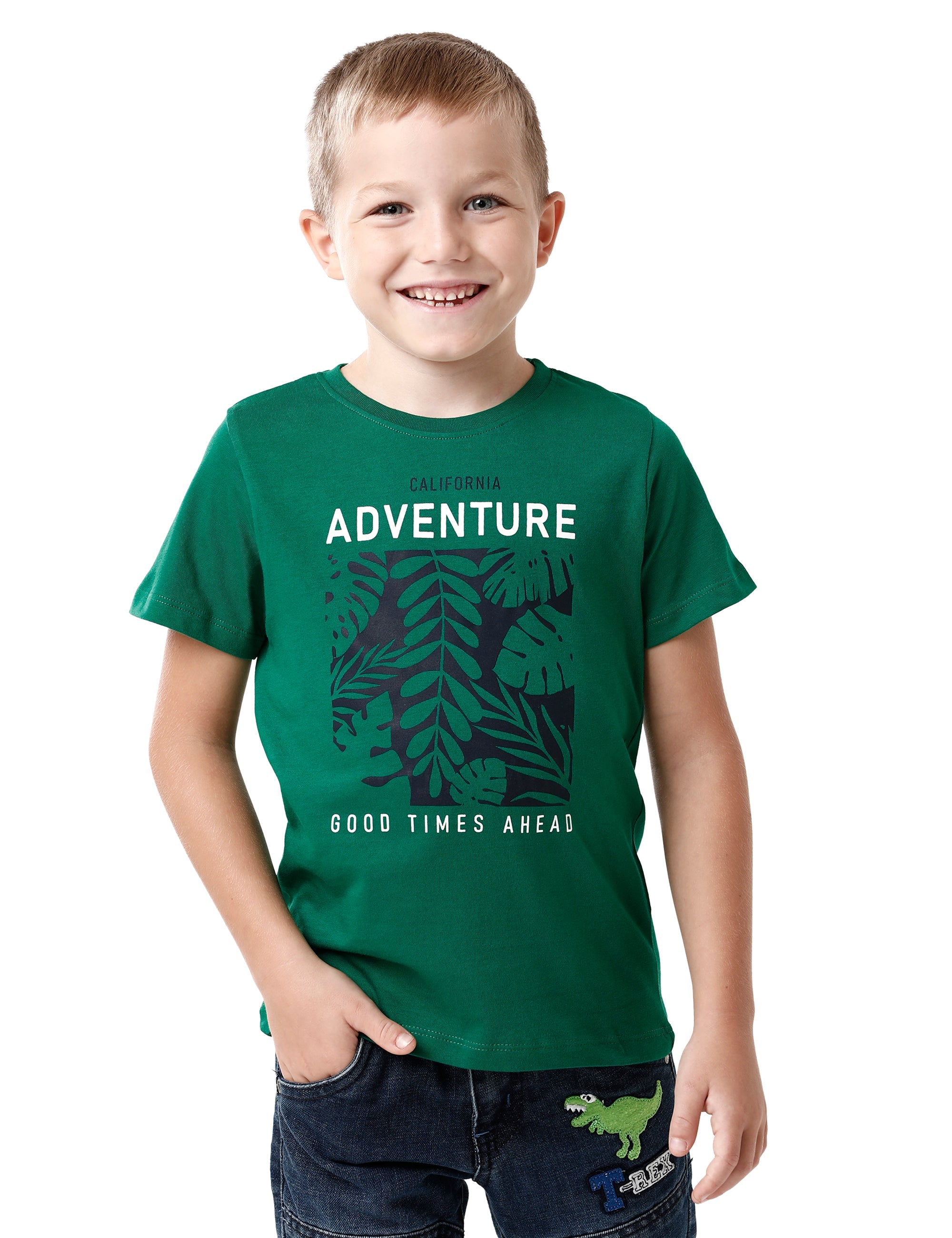 Green Adventure Printed T-shirt