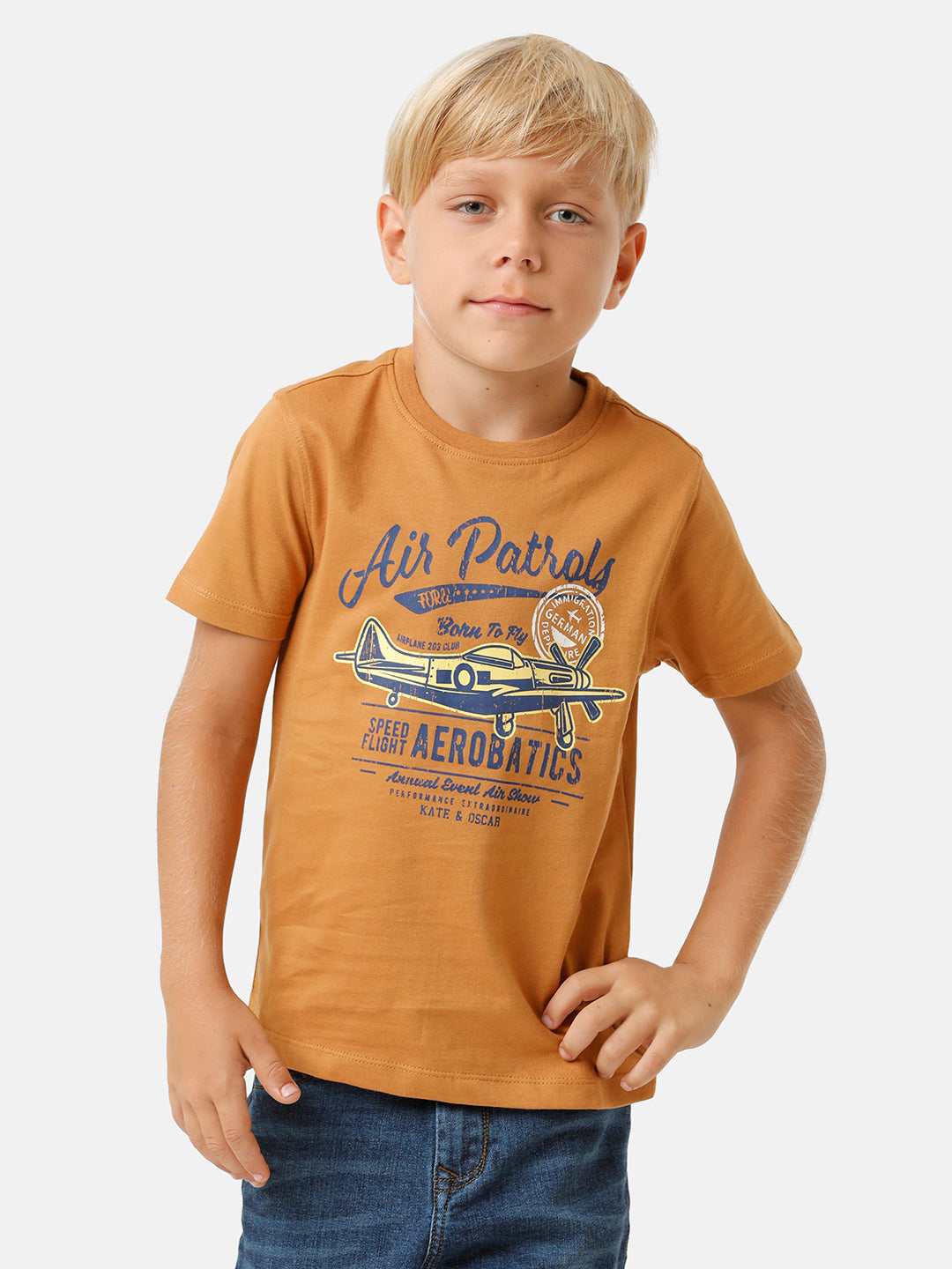Boys Placement Printed T-shirt