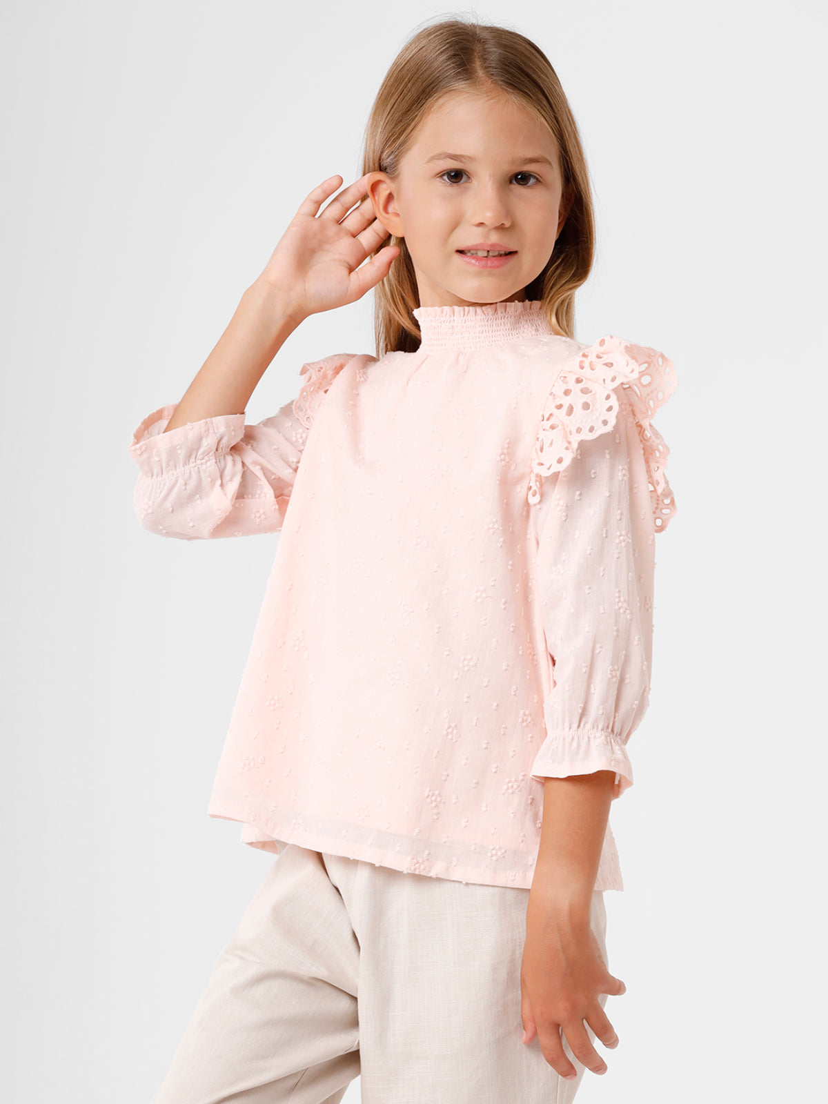 Chifley Top with Ruffle Lace