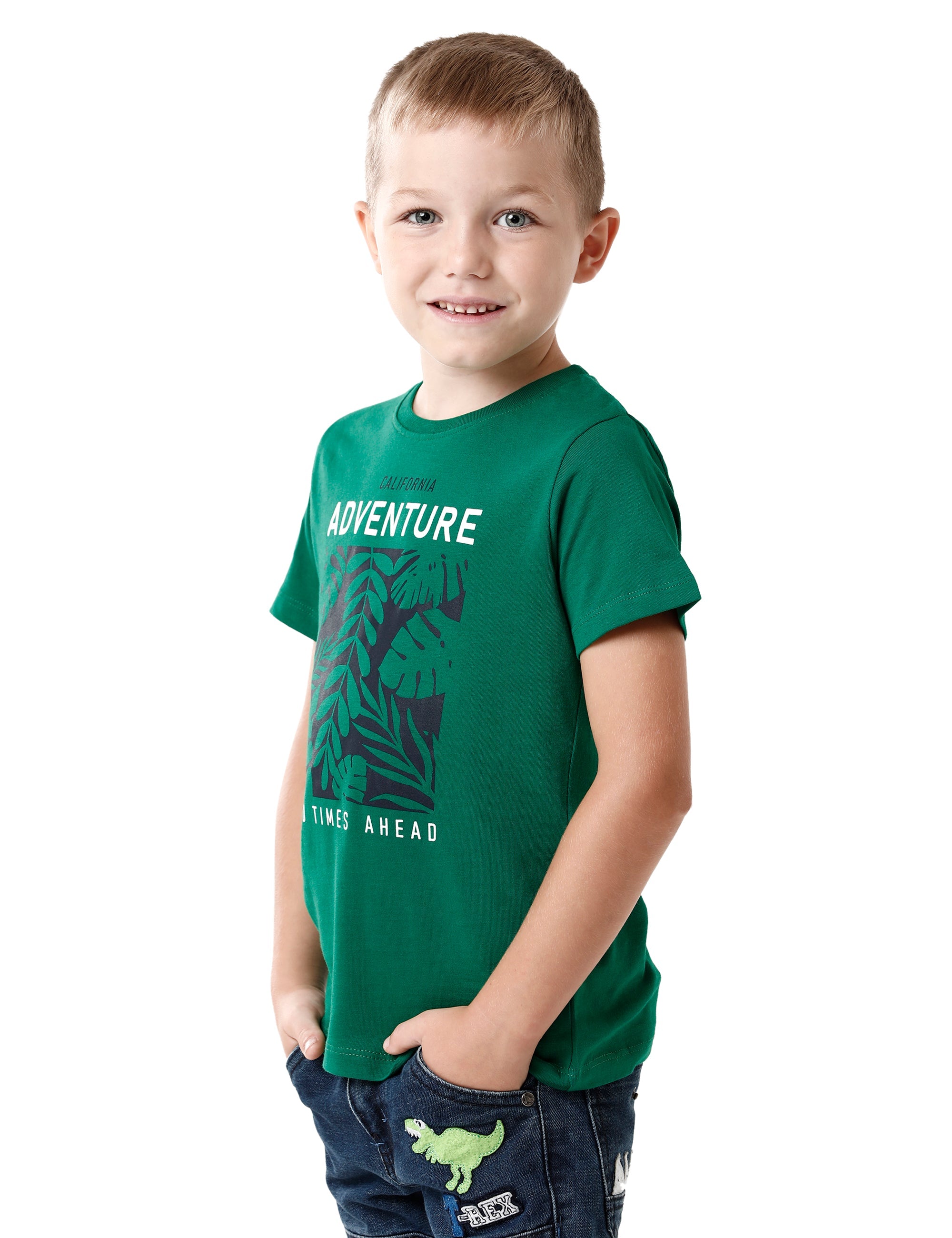 Green Adventure Printed T-shirt