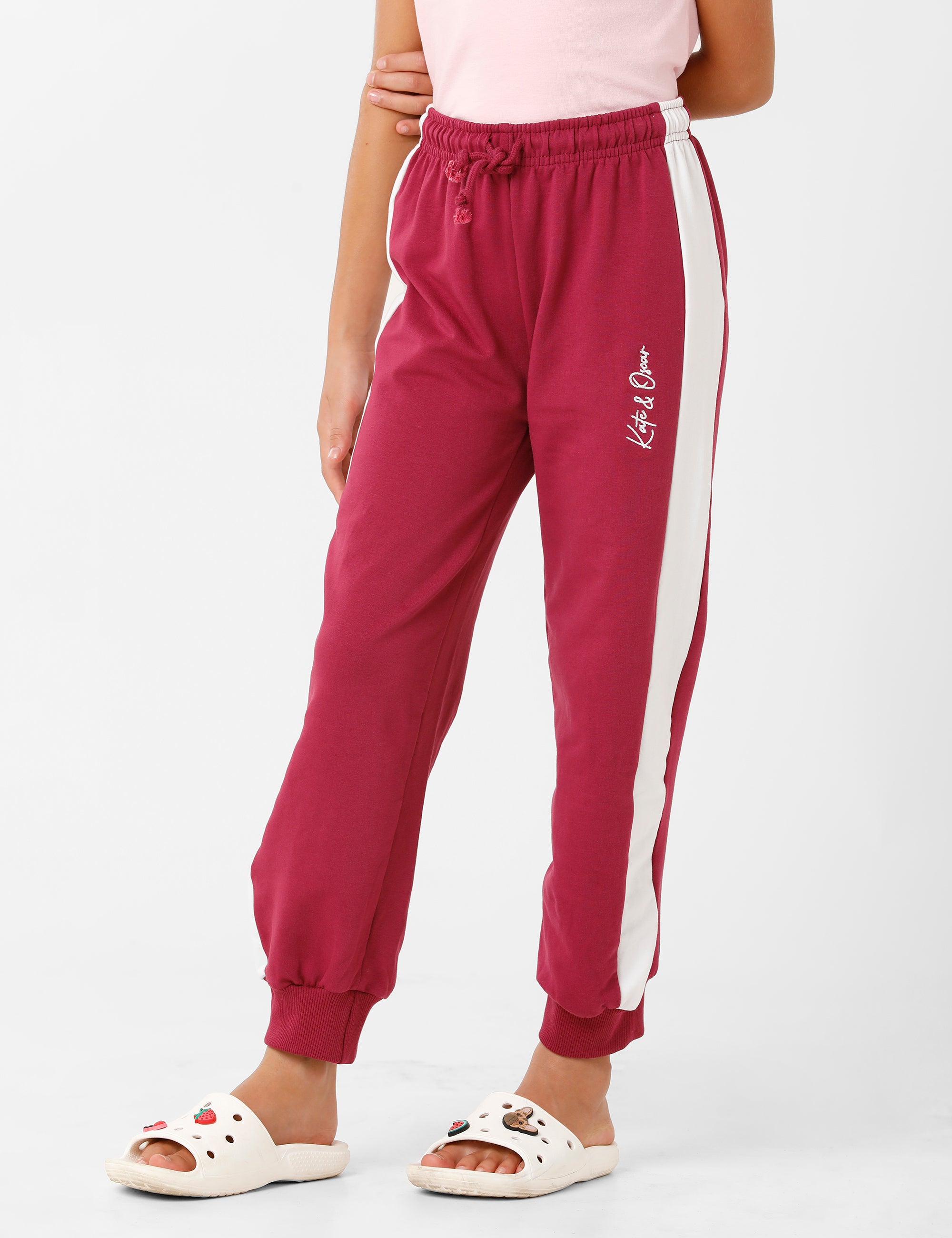 Red Signature Embroidered Track Pant