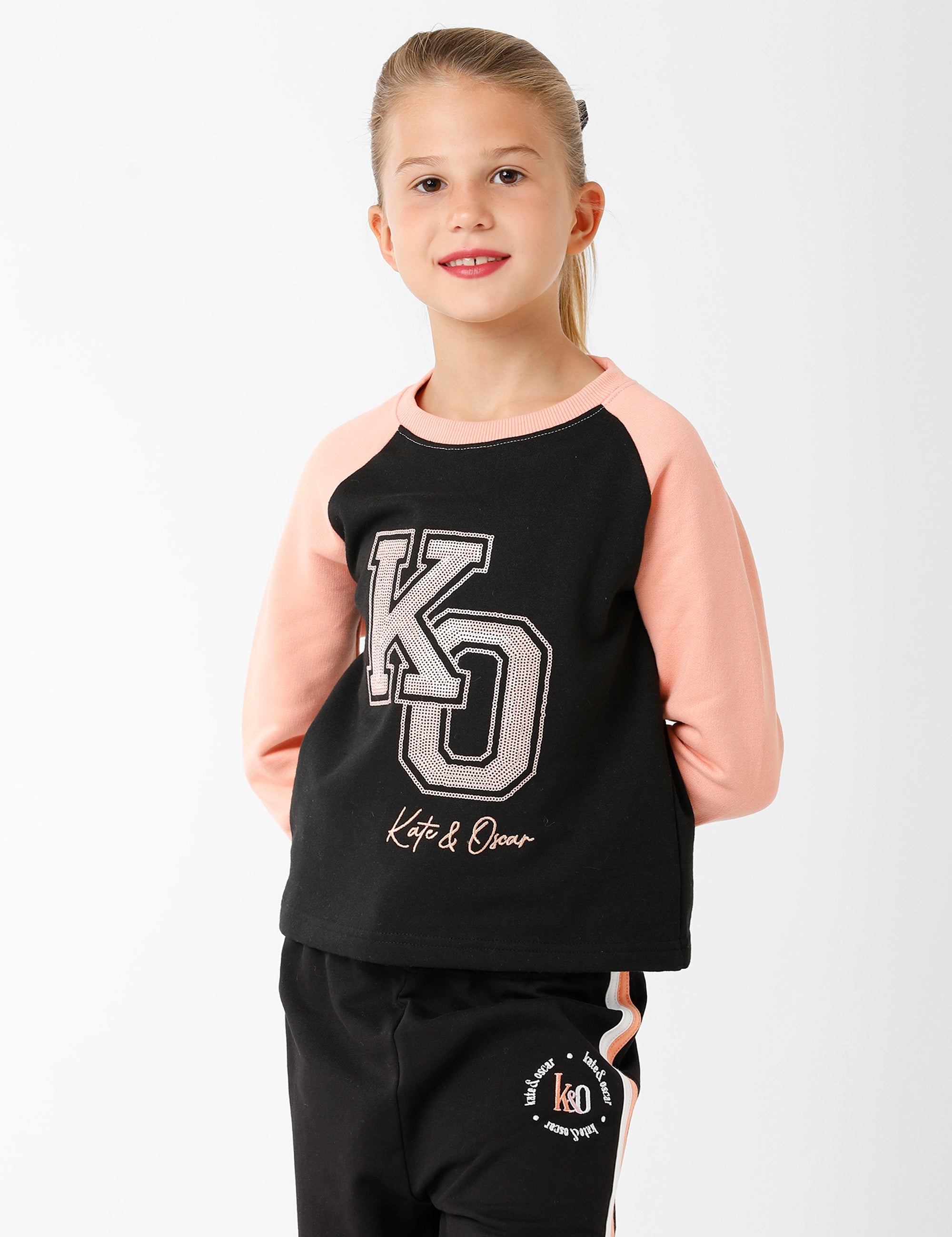 Black Printed Sweatshirt