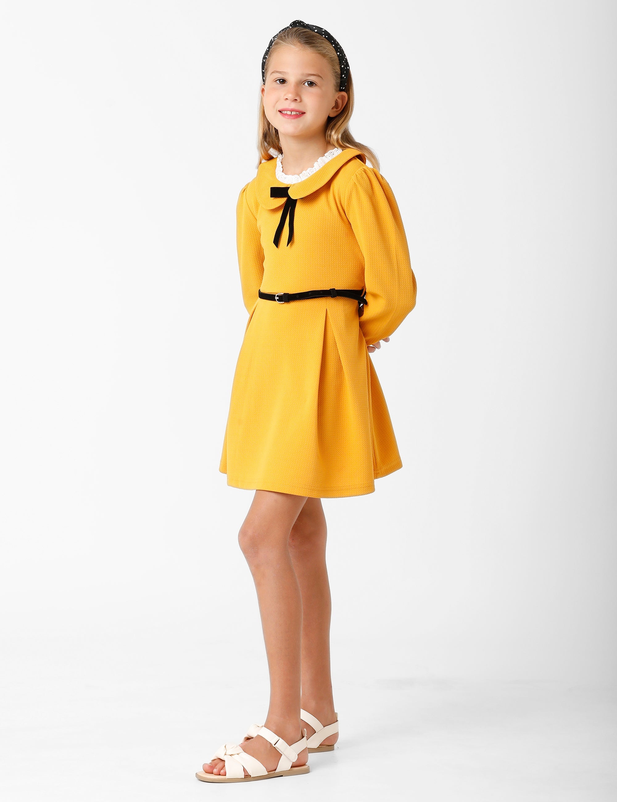 Sunshine Yellow Dress with Belt
