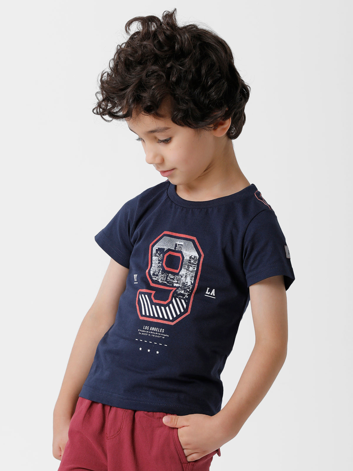NY 9 LA Printed Tee