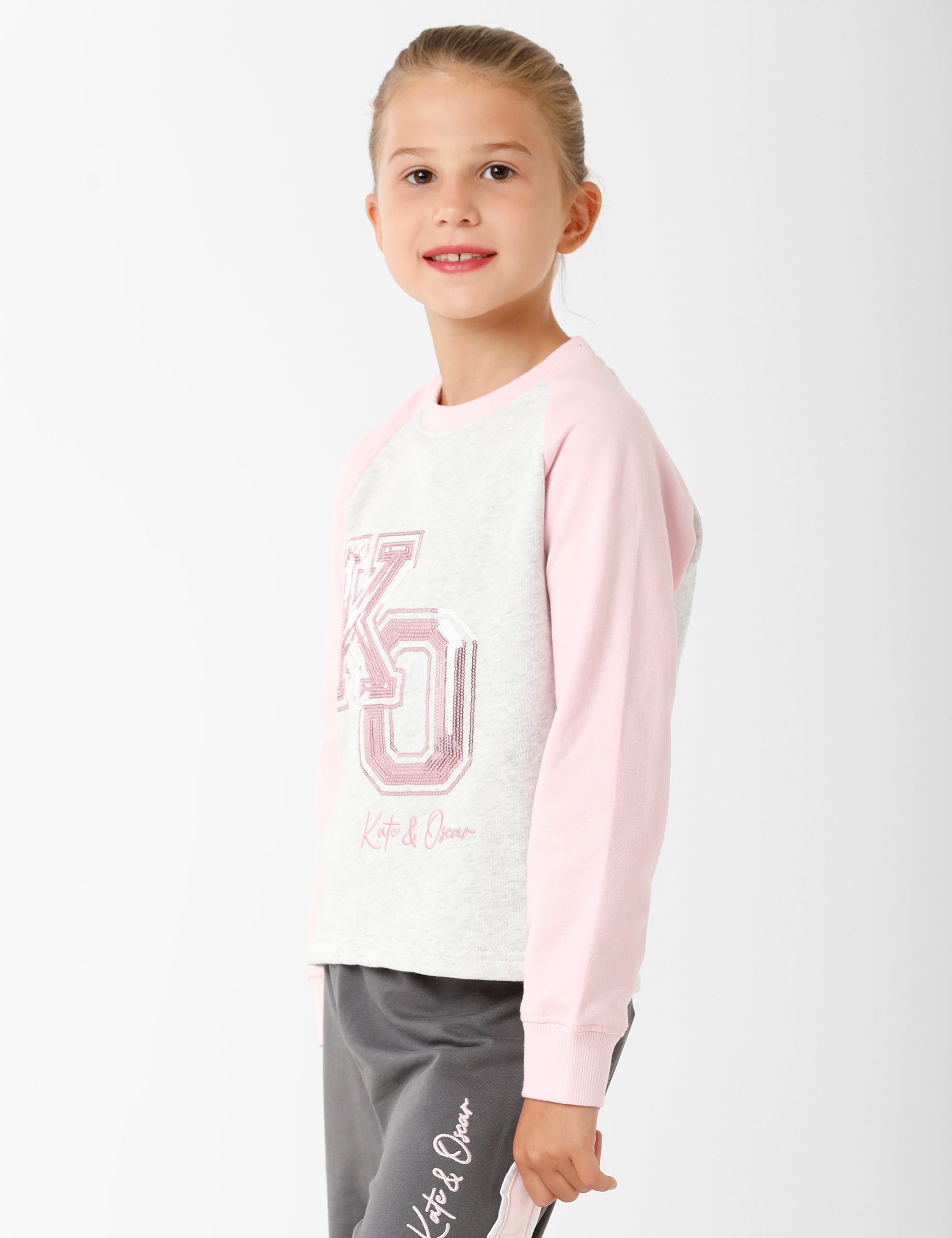 Light Grey Printed Sweatshirt