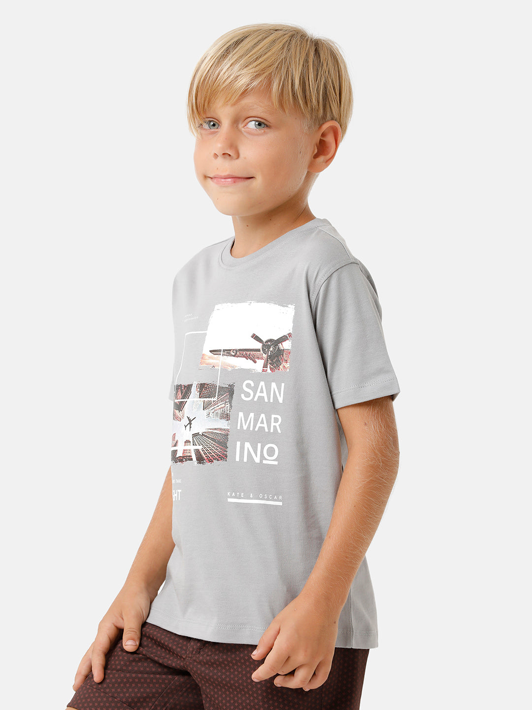 Boys Placement Printed T-shirt