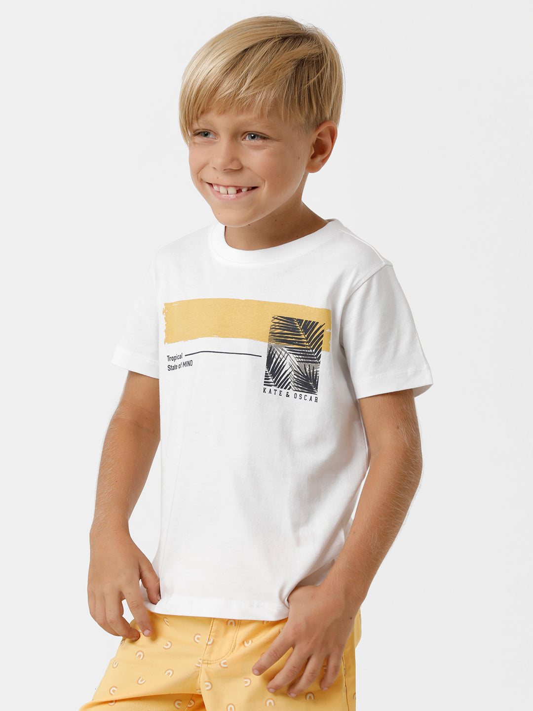 Boys Placement Printed T-shirt