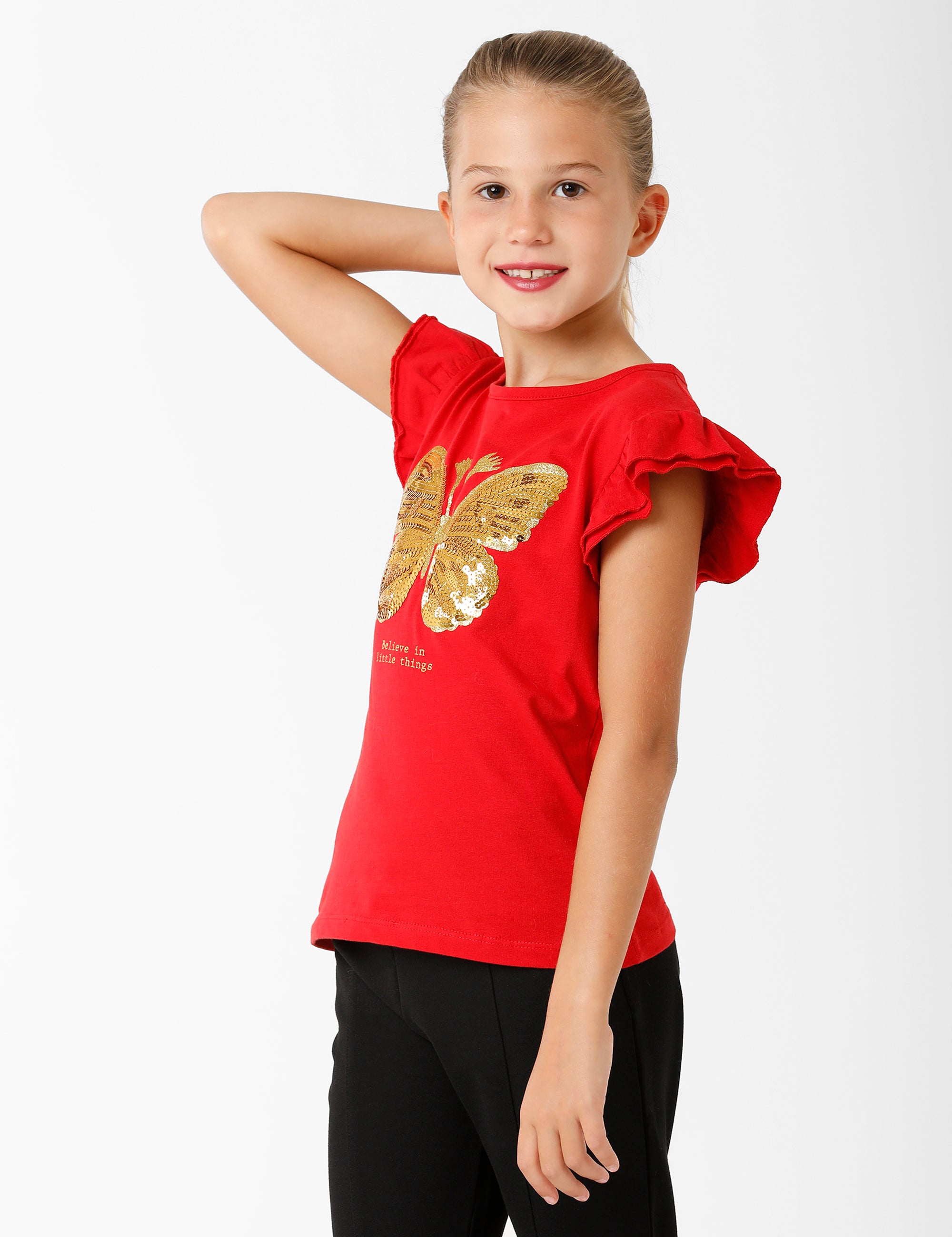 Bold Butterfly Red T-Shirt