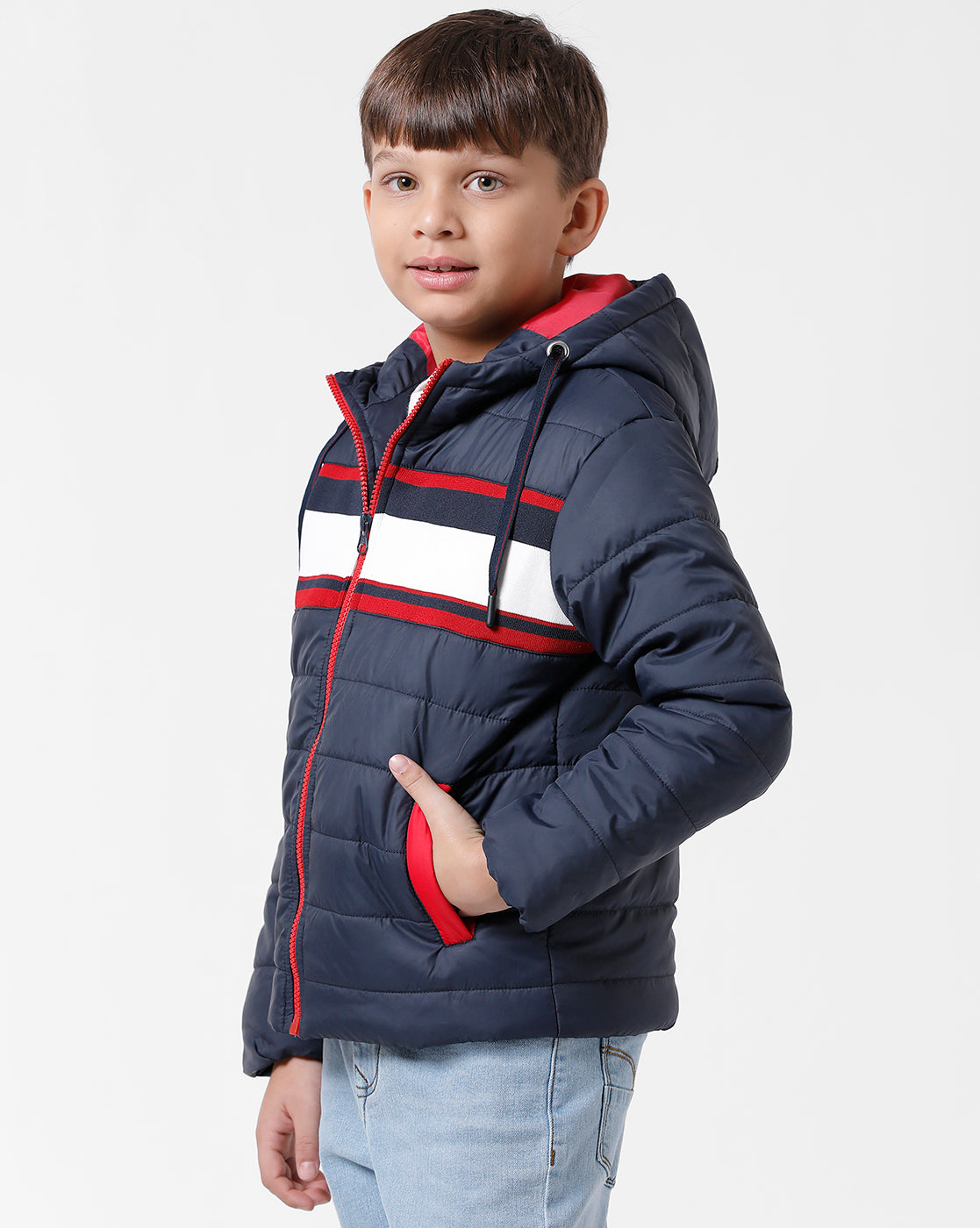 Navy Winter K&O Jacket