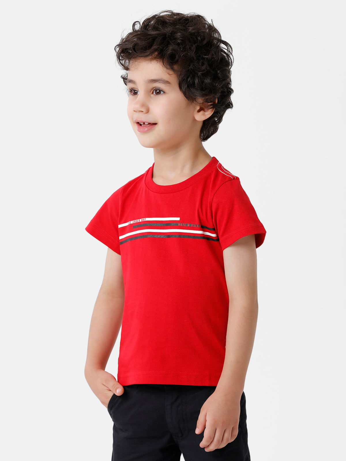 Rich Red Printed Tee