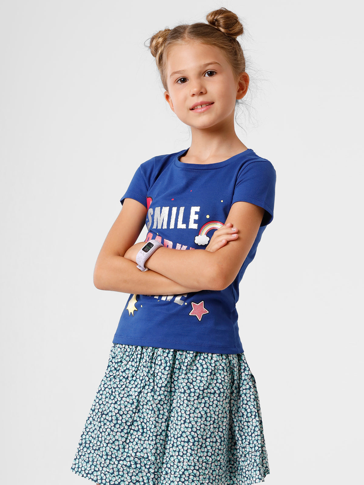 Navy Blue T-Shirt with Print