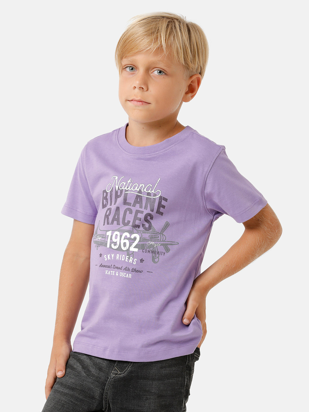 Boys Placement Printed T-shirt