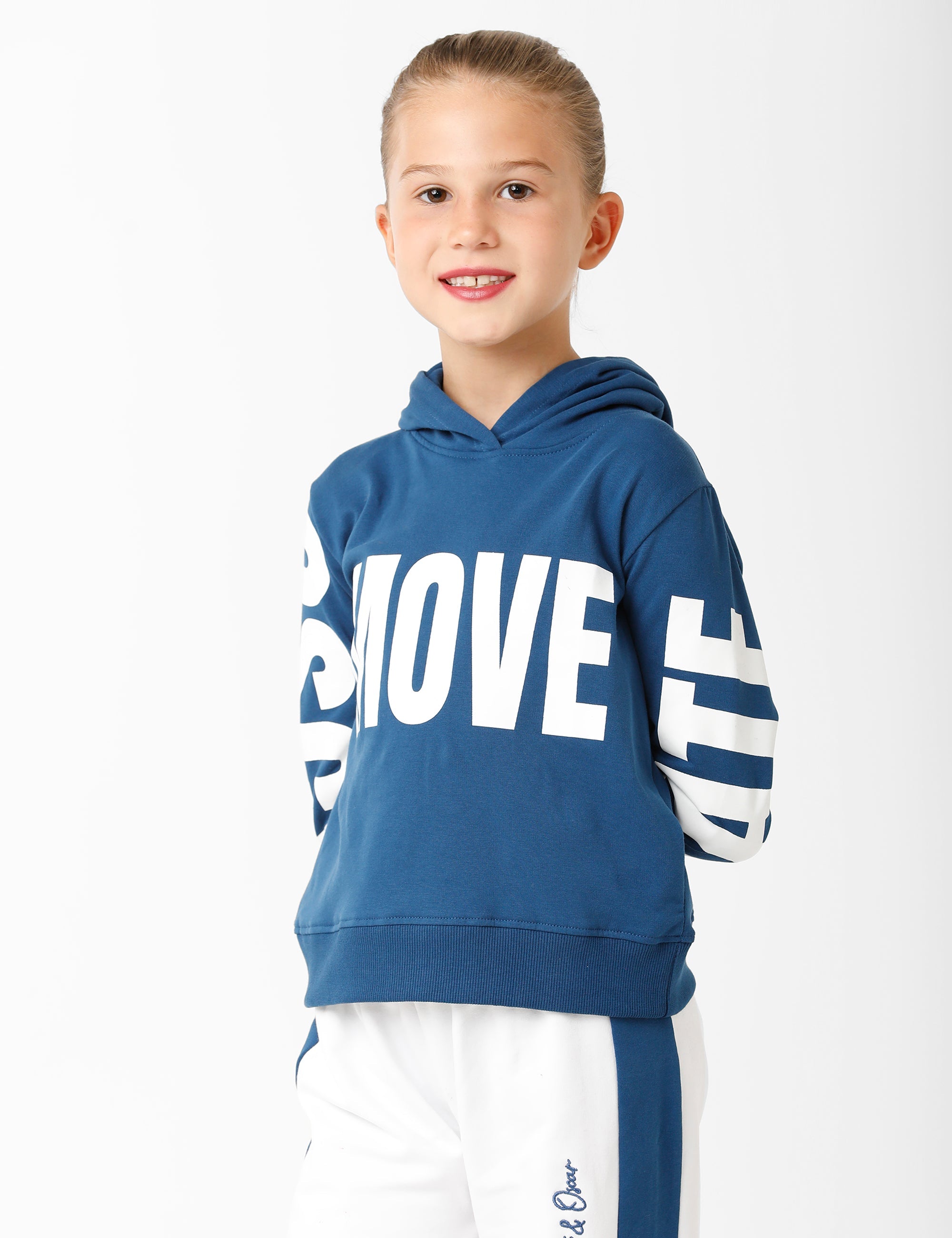 Navy Blue Sweatshirt with Print