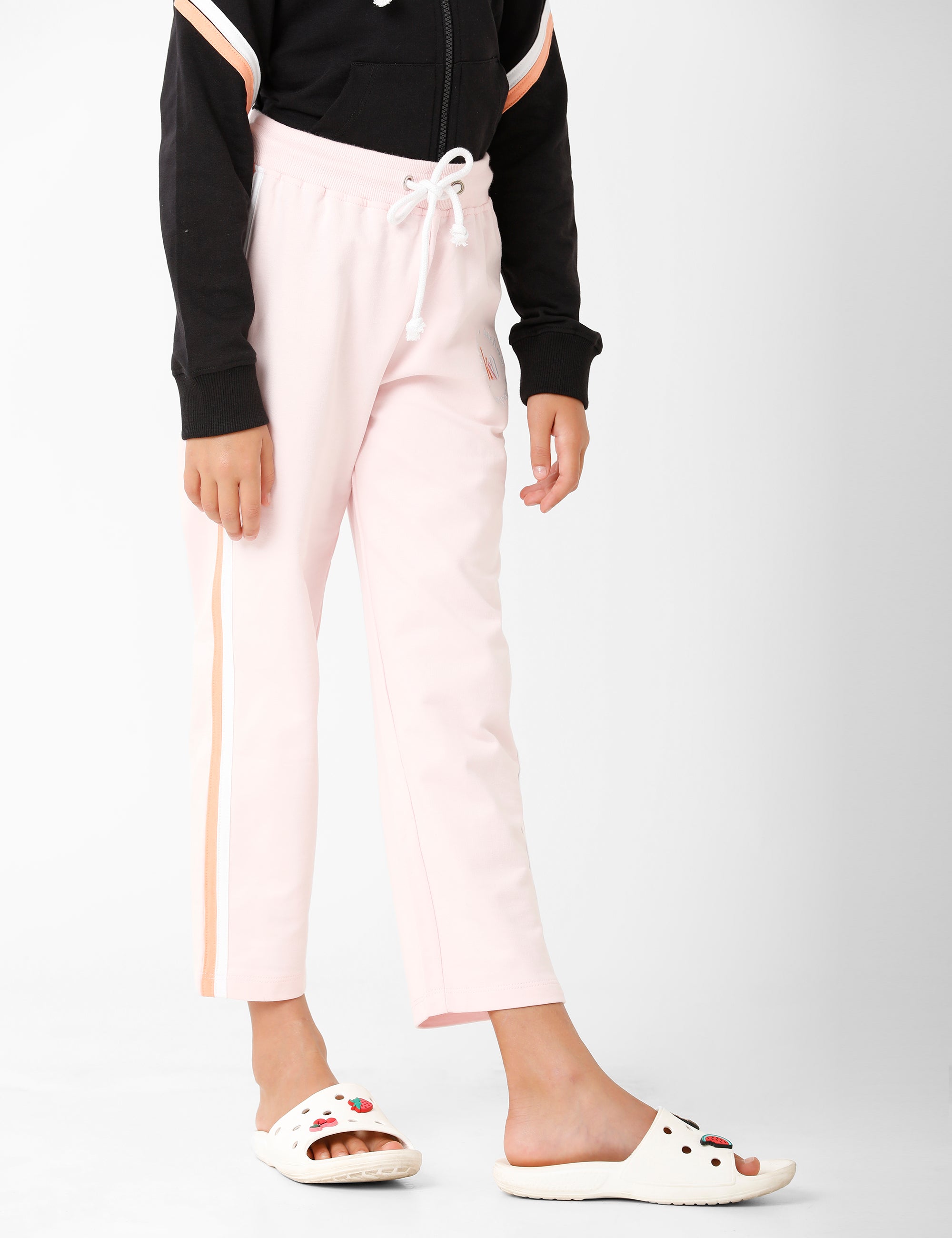 Pink Signature Embroidered Track Pant