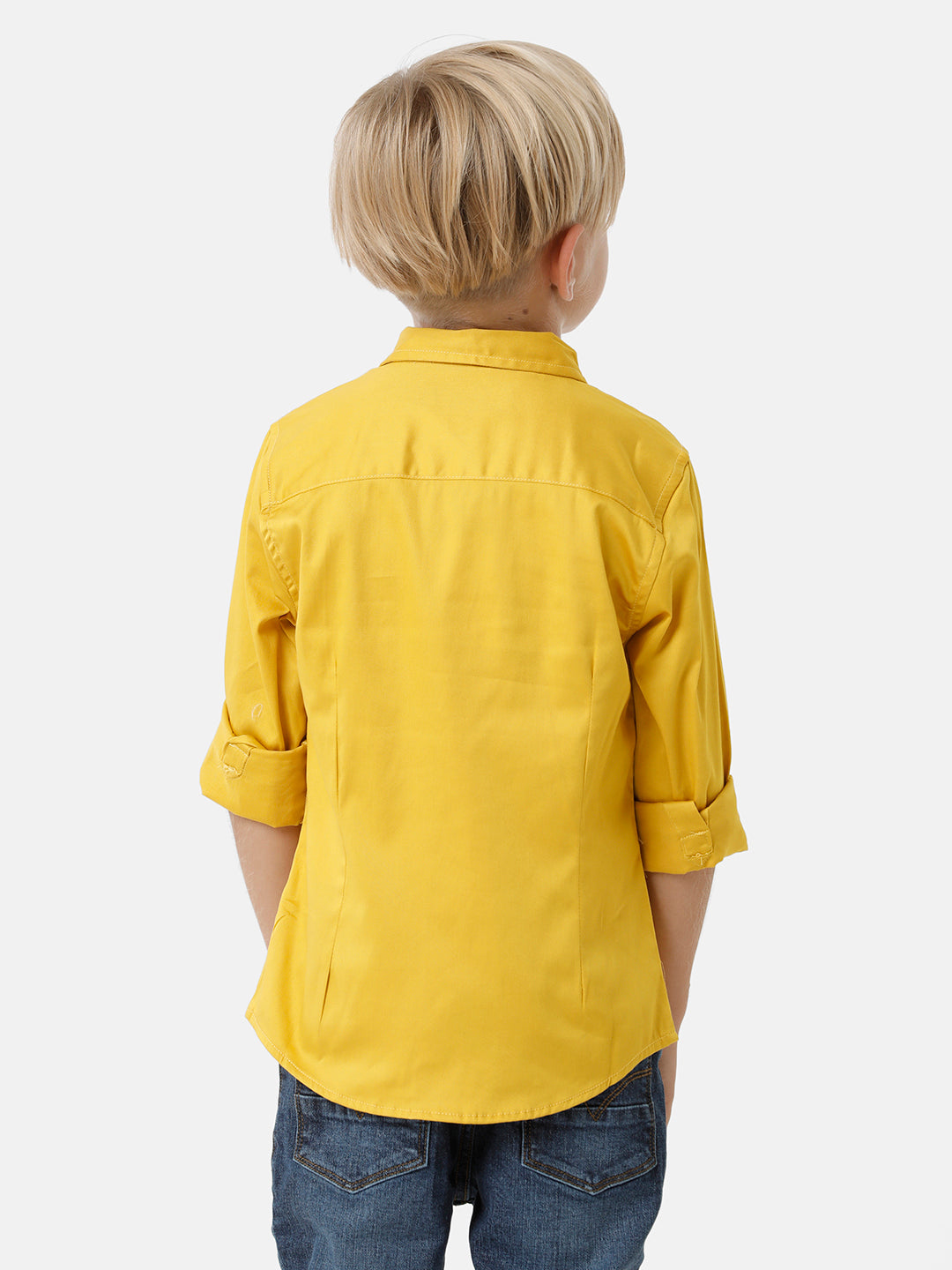 Boys Chest Printed Party Wear Shirt