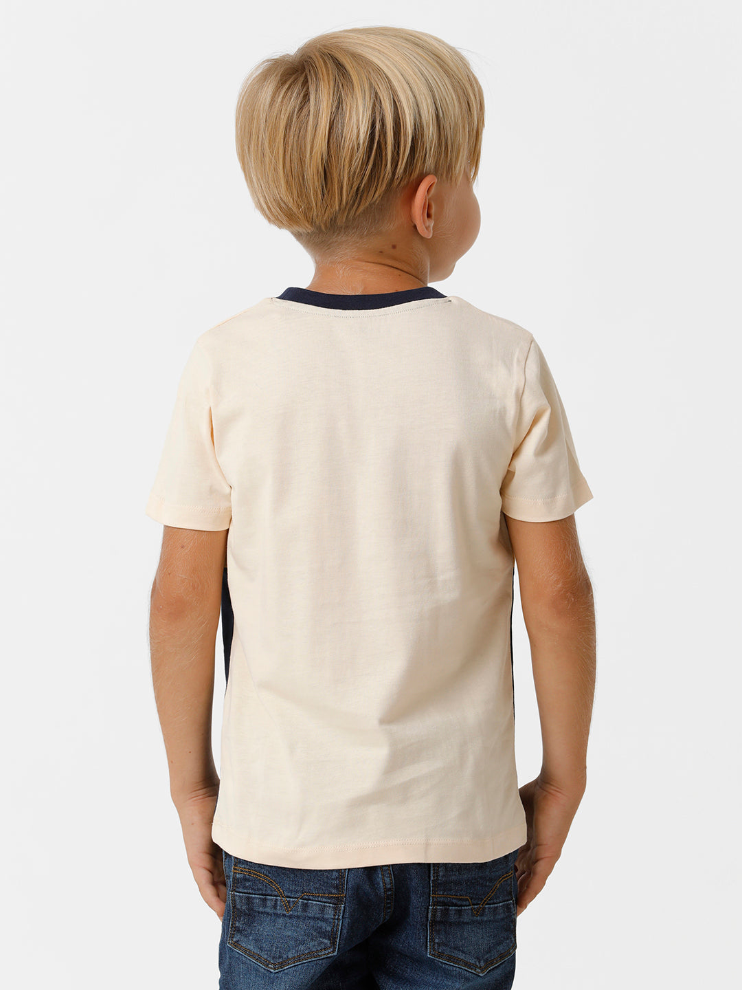 Boys Cut & Sew Placement Printed T-shirt