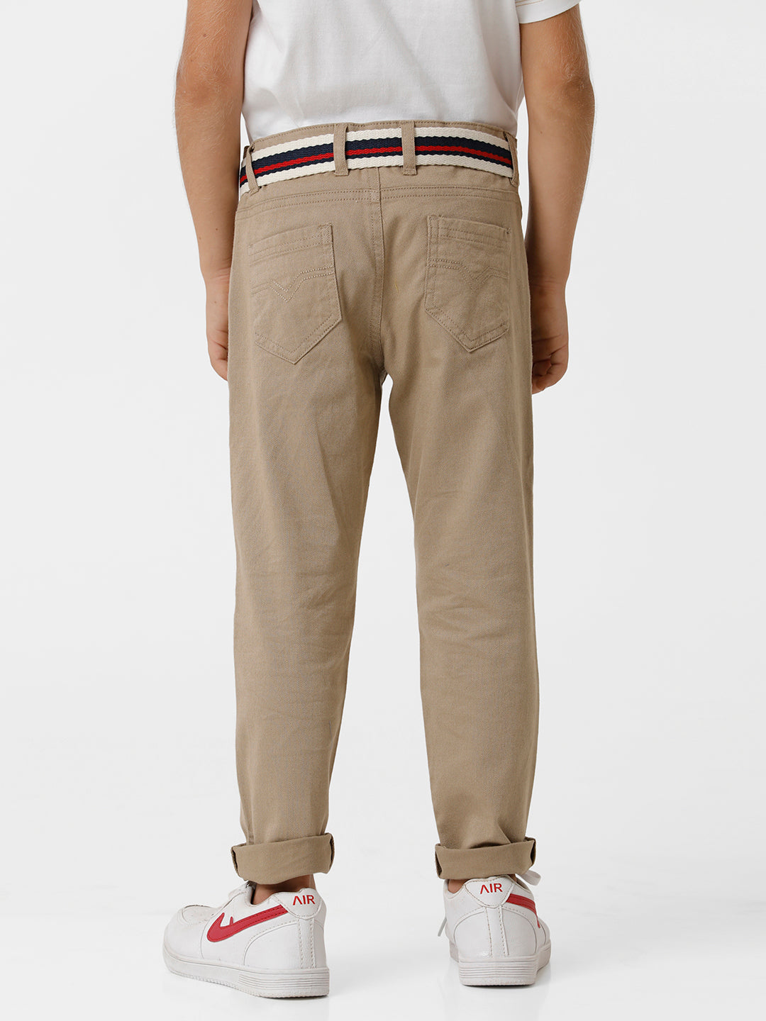 Boys Printed Trousers with Belt