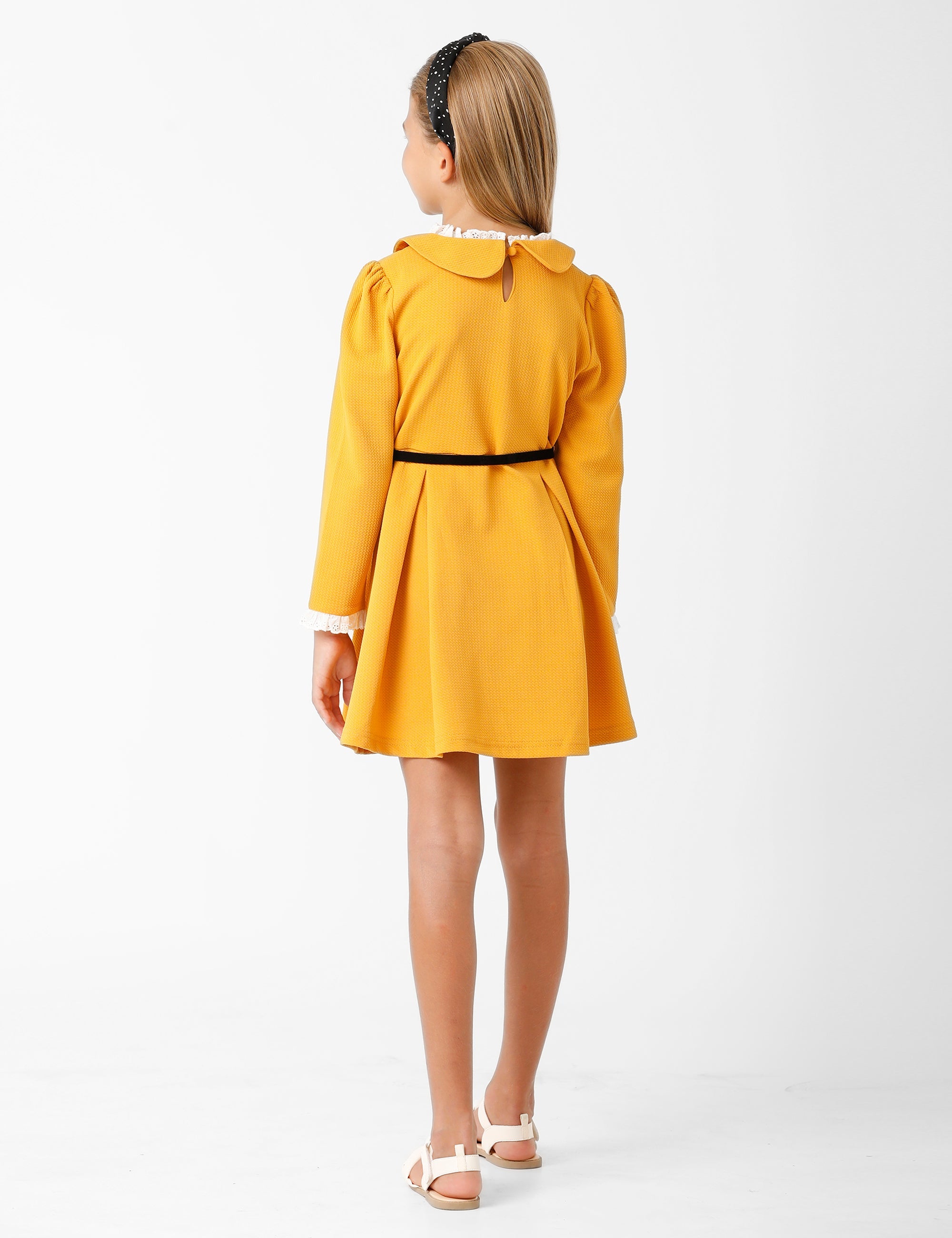 Sunshine Yellow Dress with Belt