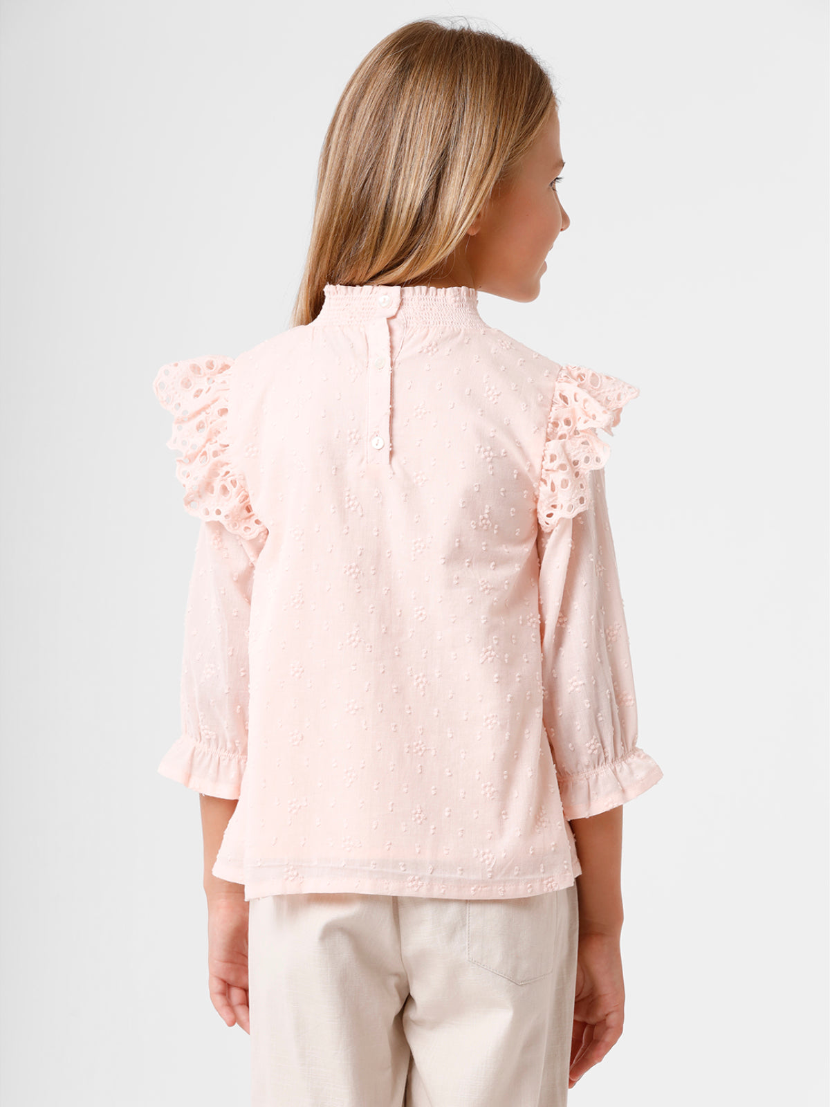 Chifley Top with Ruffle Lace