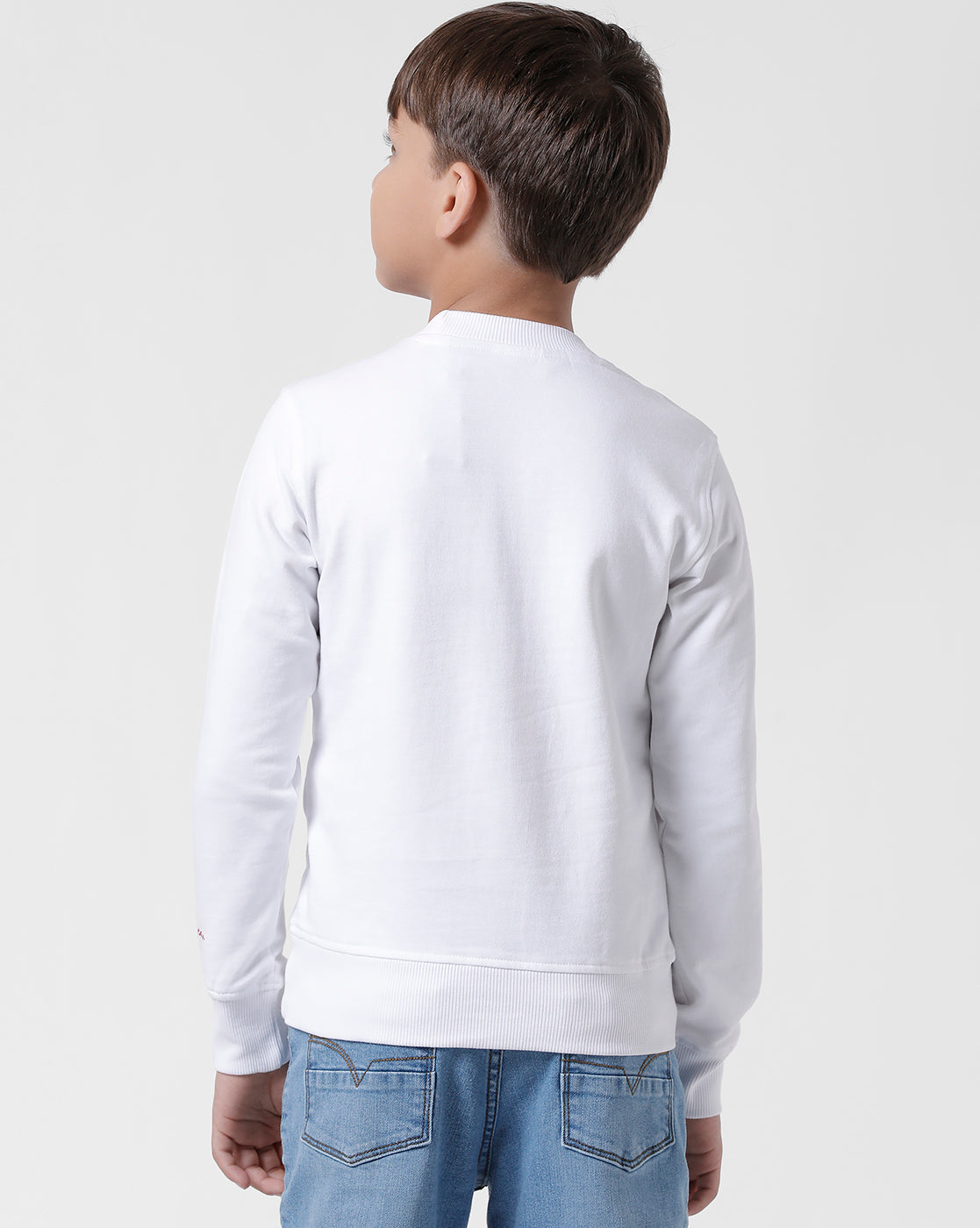 White Printed Sweatshirt