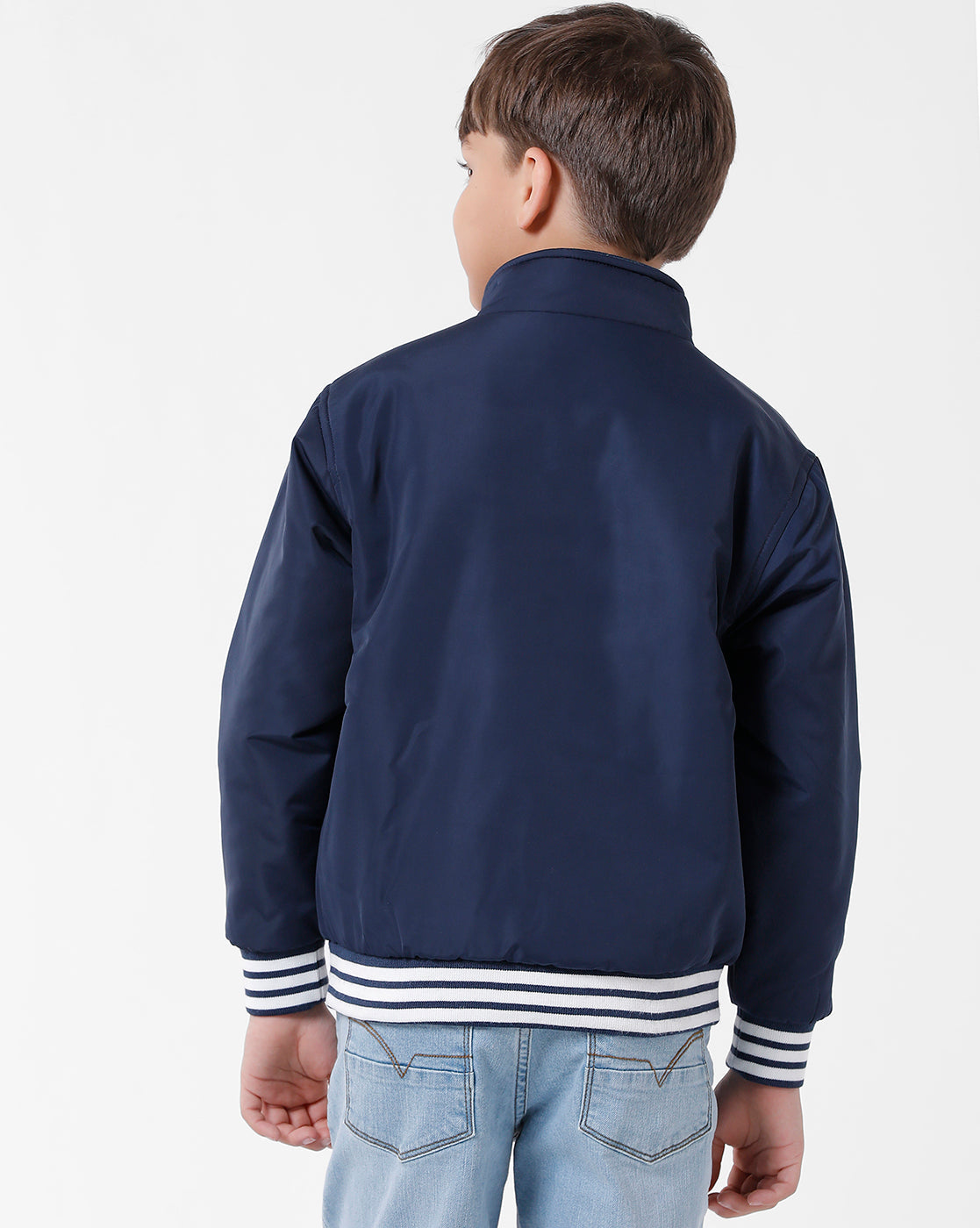 Navy Winter K&O Jacket