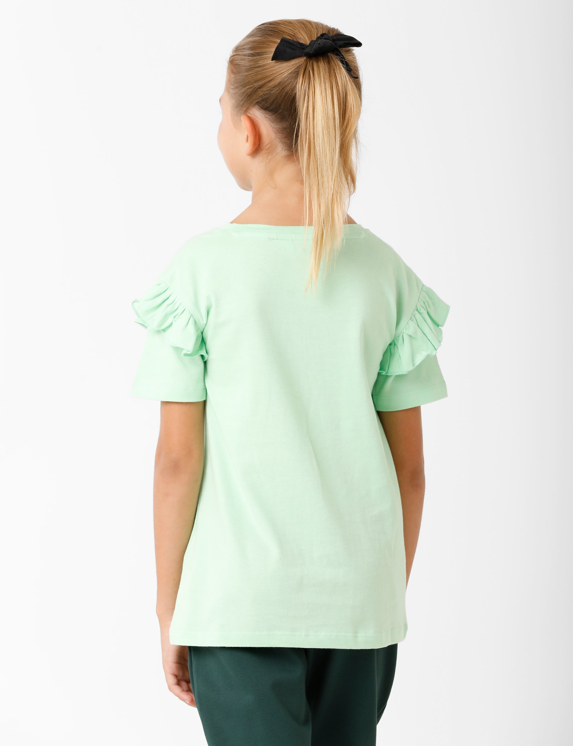 Printed Subtle Green T-Shirt