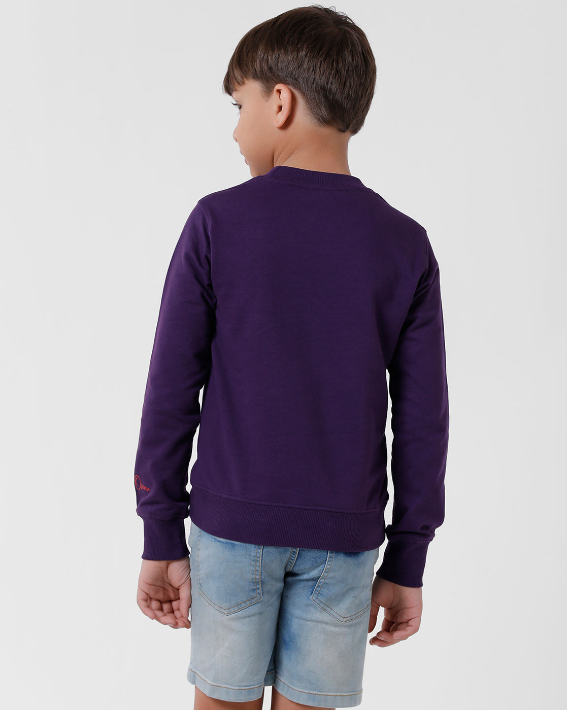 Navy Blue Printed Sweatshirt