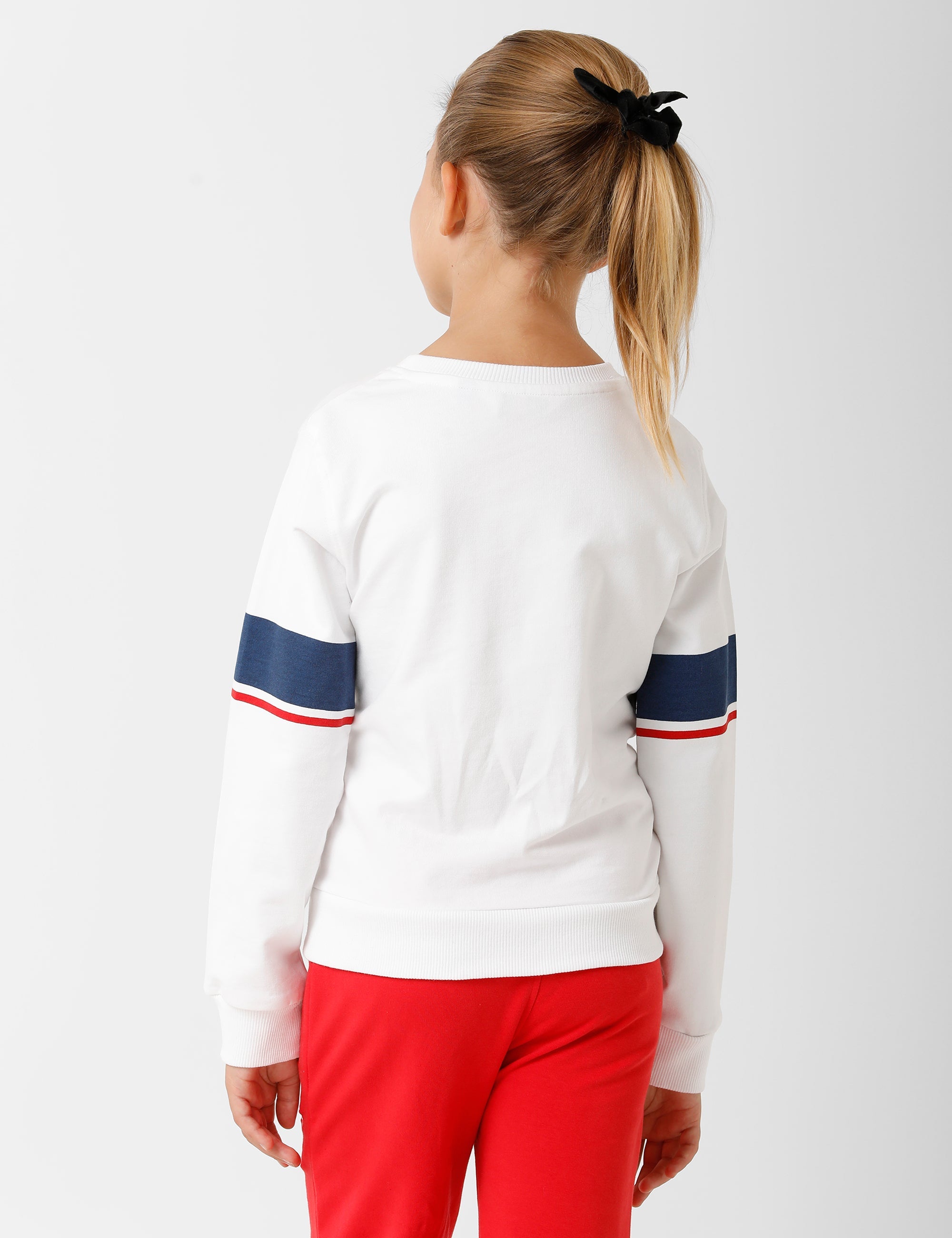 Printed Blue & White Sweatshirt