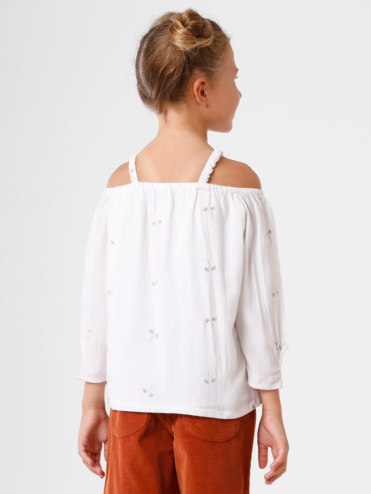 White Floral Off Shoulder