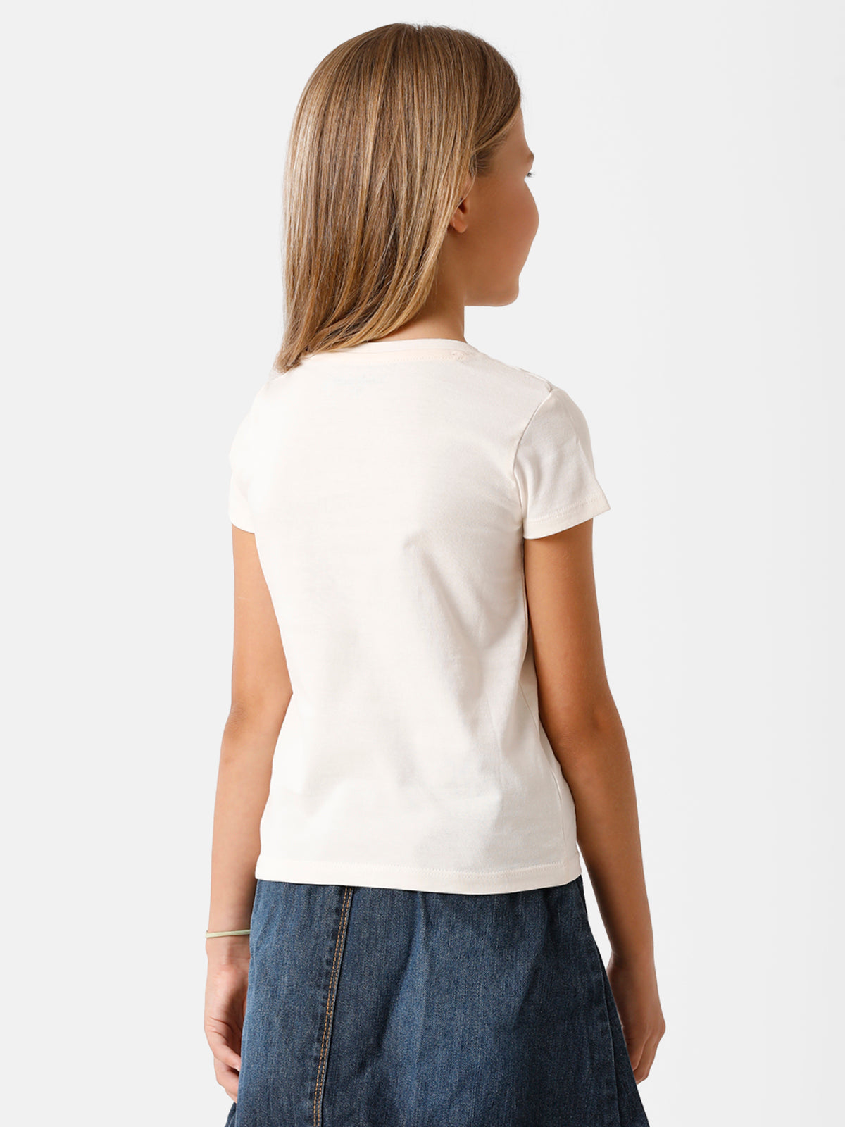 White T-Shirt with Print