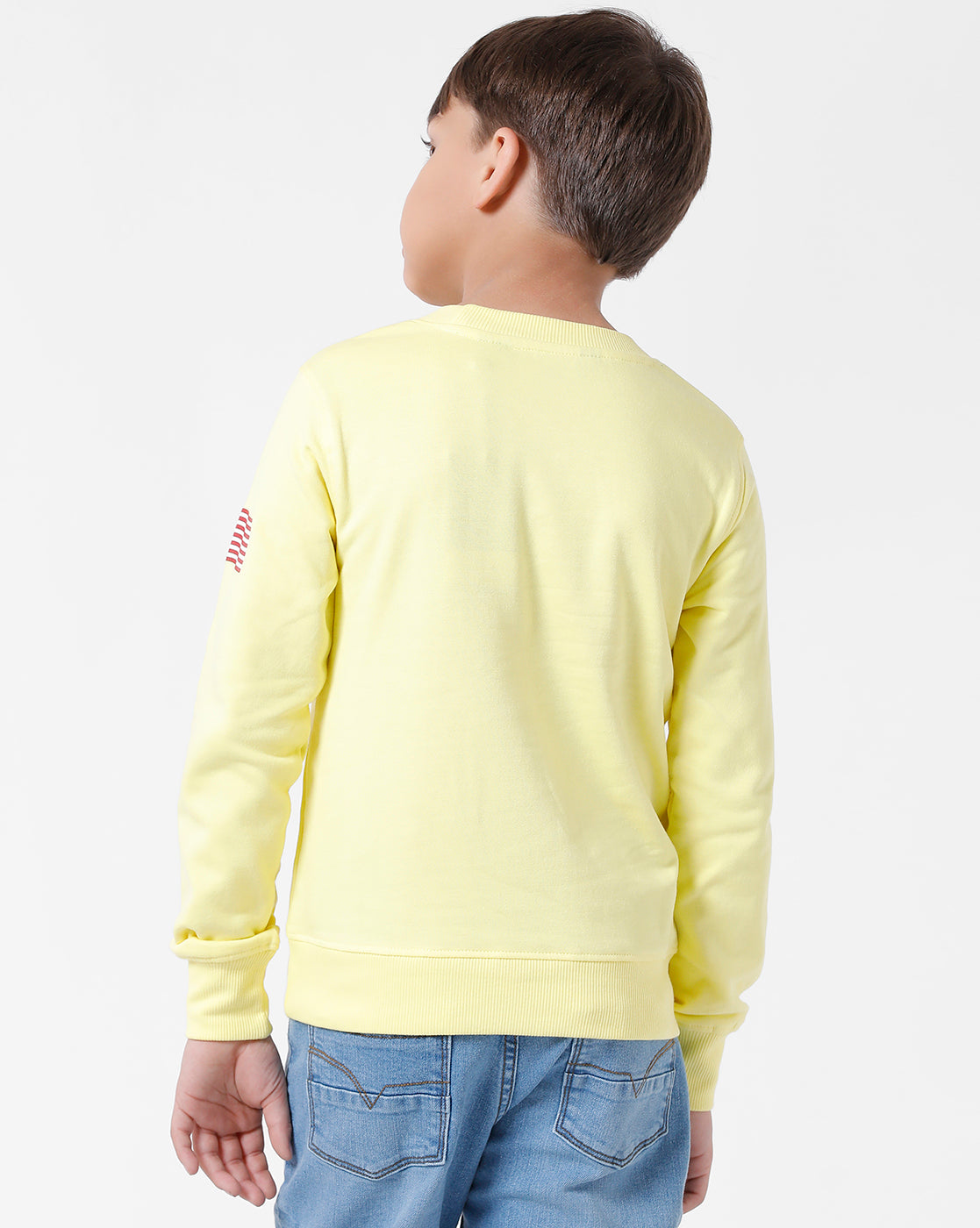 Yellow Printed Sweatshirt