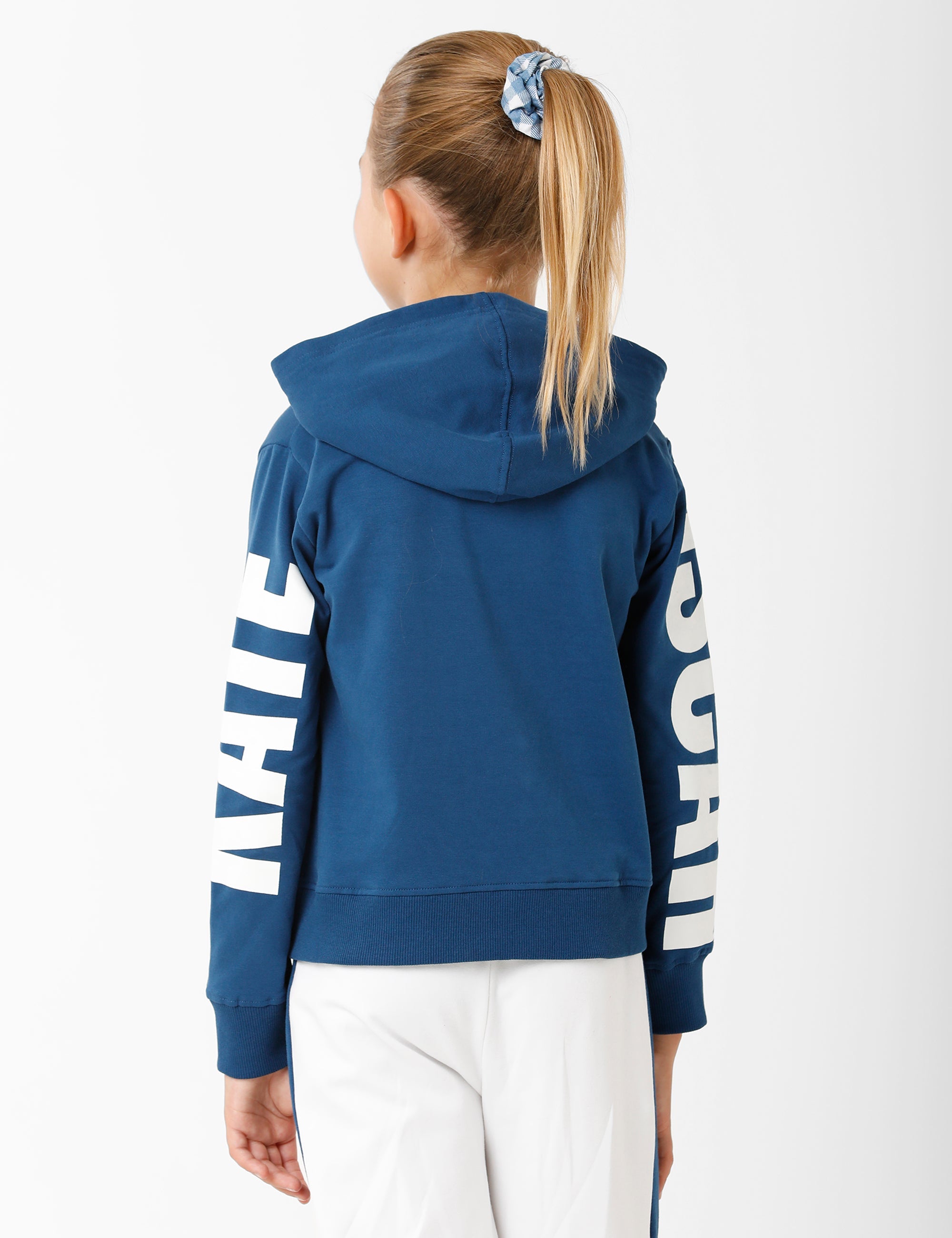 Navy Blue Sweatshirt with Print
