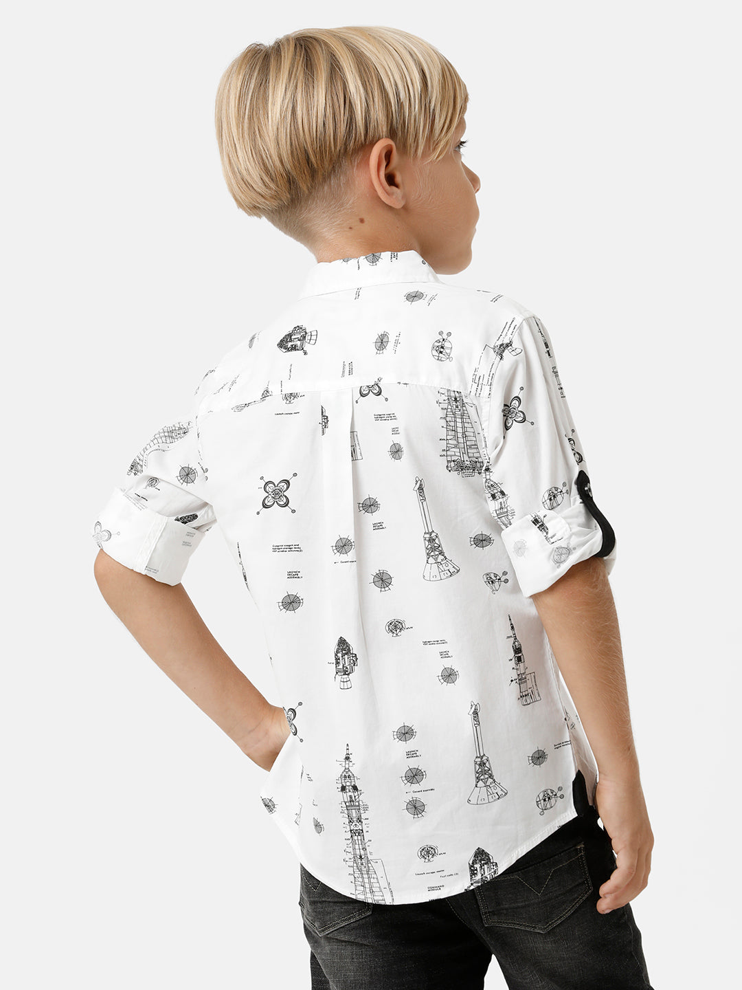 Boys Full Sleeve Printed Shirt