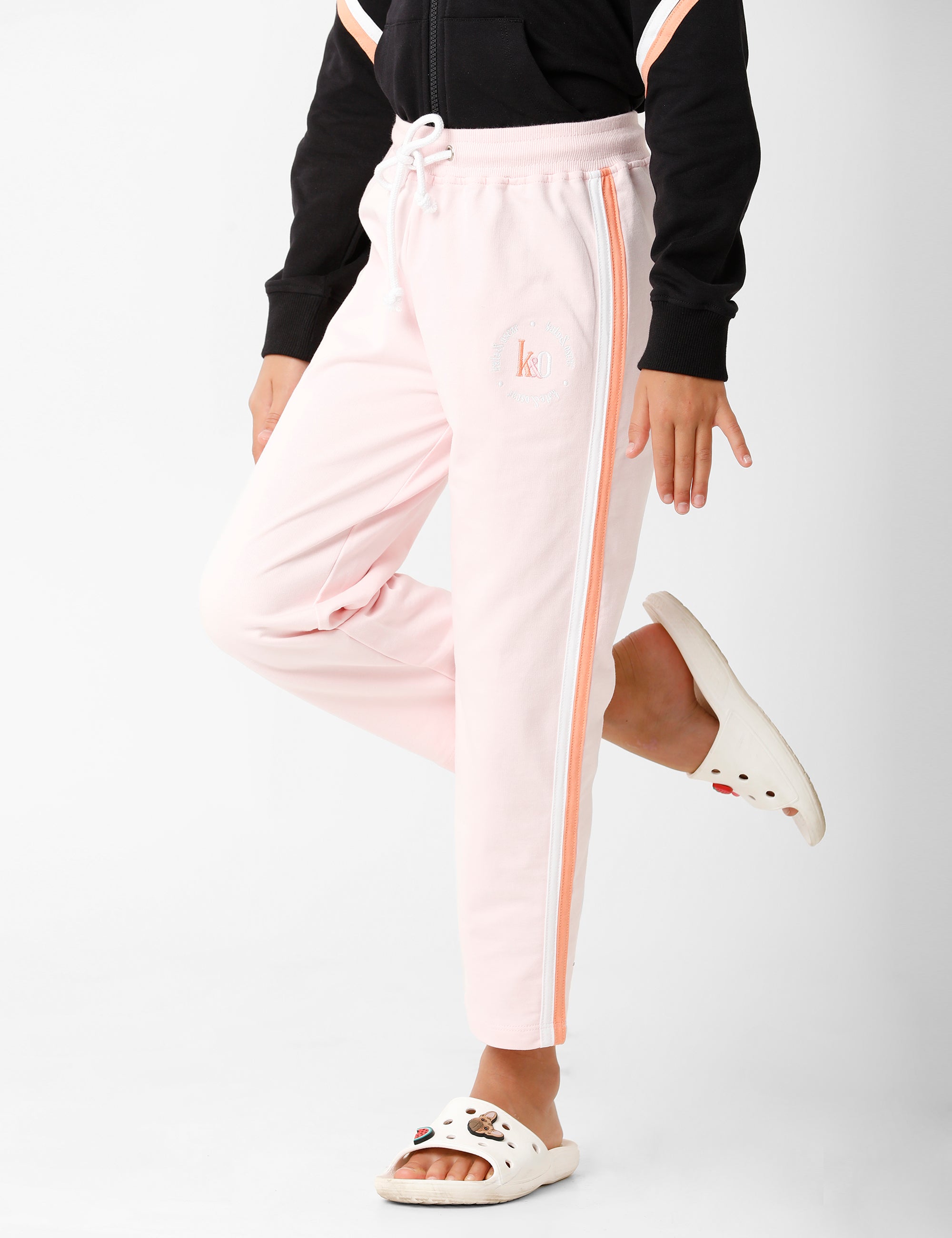 Pink Signature Embroidered Track Pant