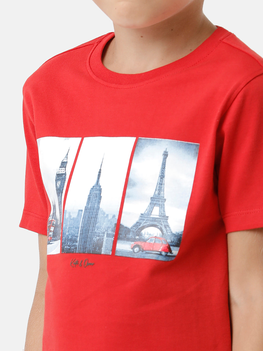 Boys Placement Printed T-shirt