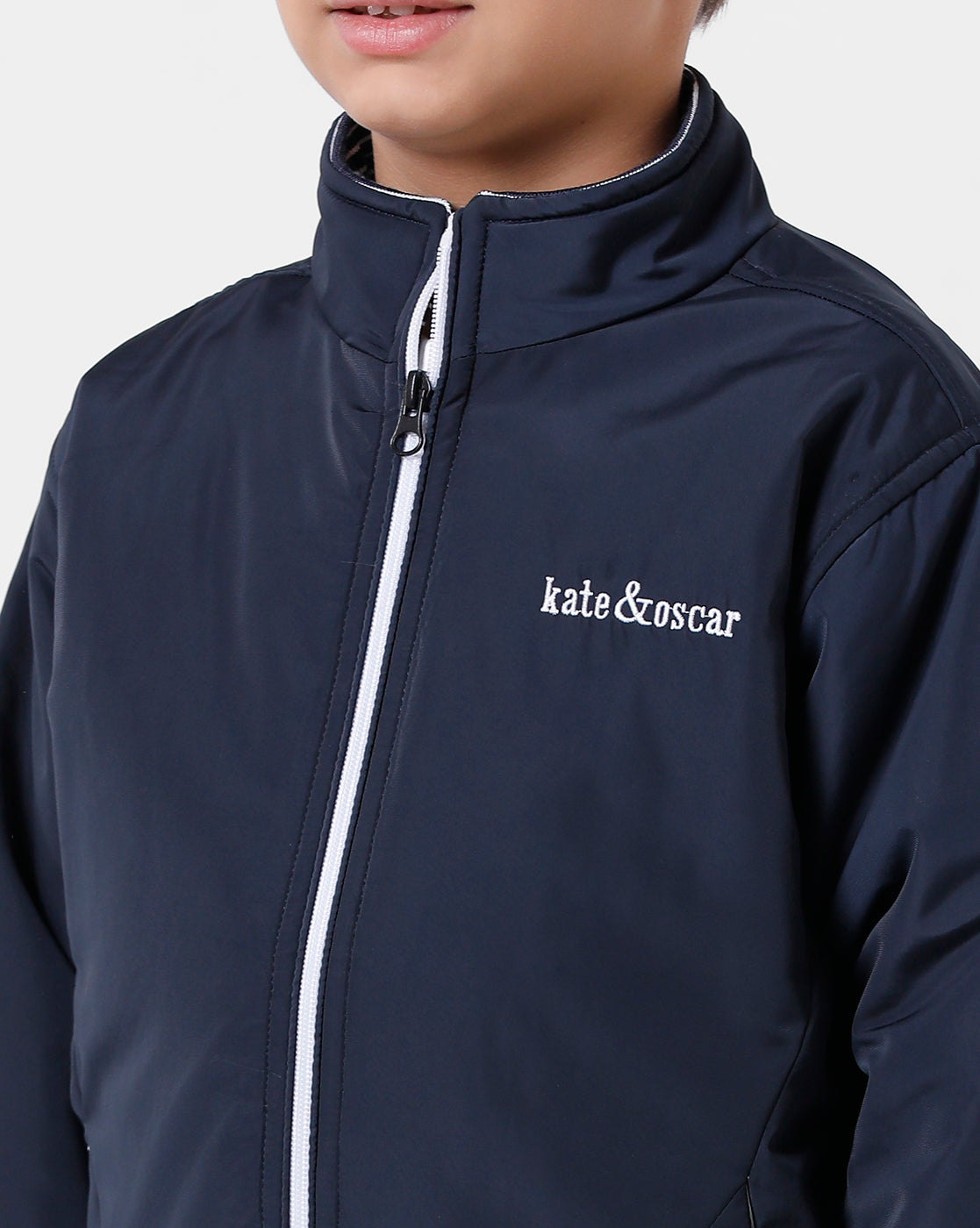 Navy Winter K&O Jacket