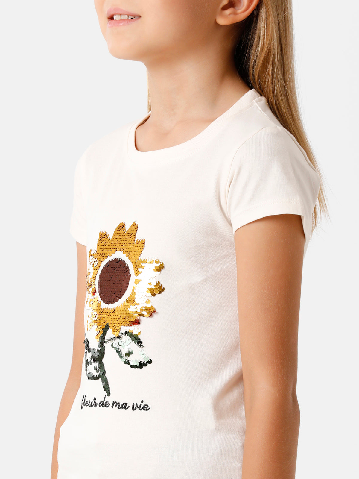 White T-Shirt with Print