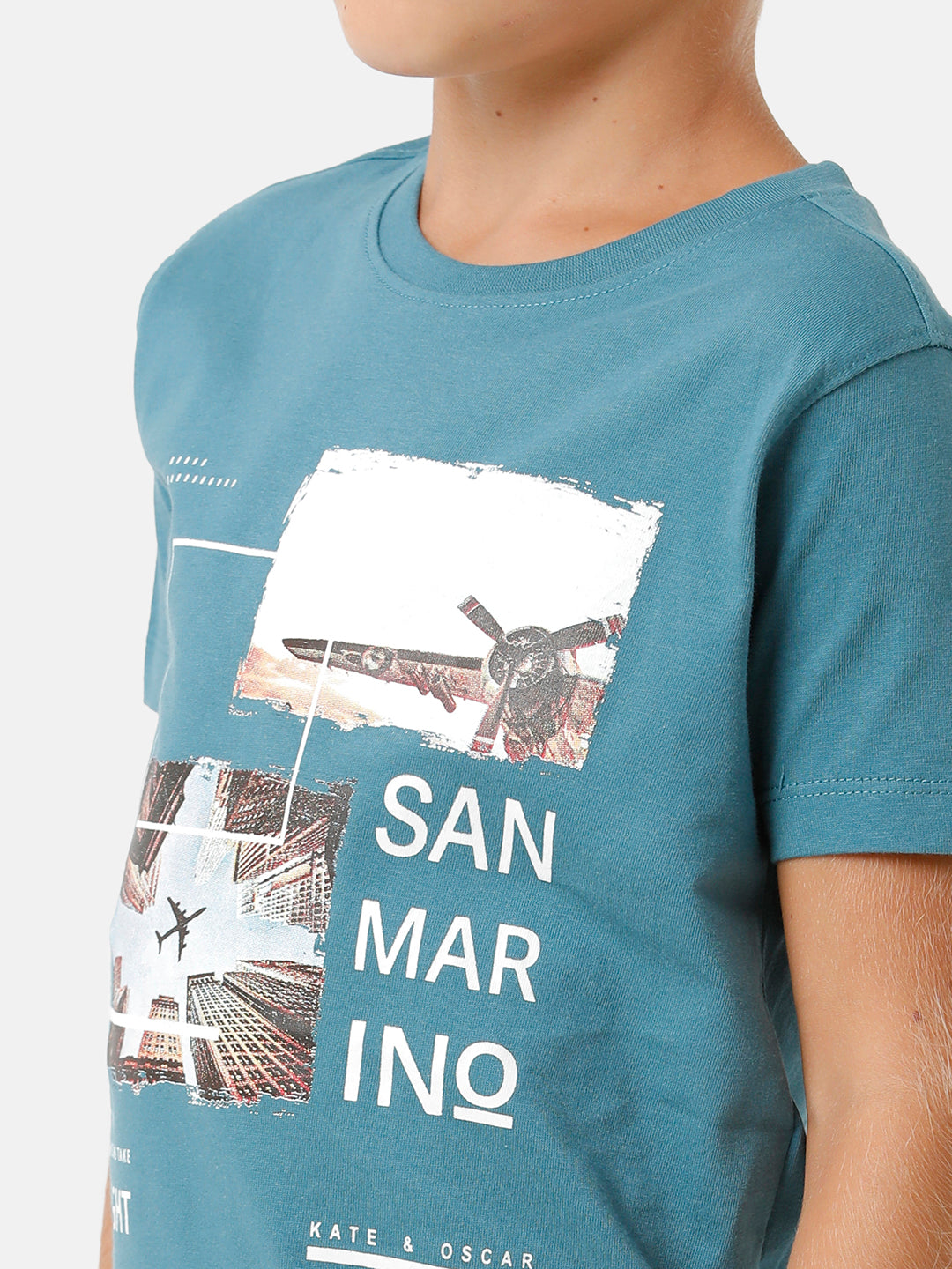Boys Placement Printed T-shirt