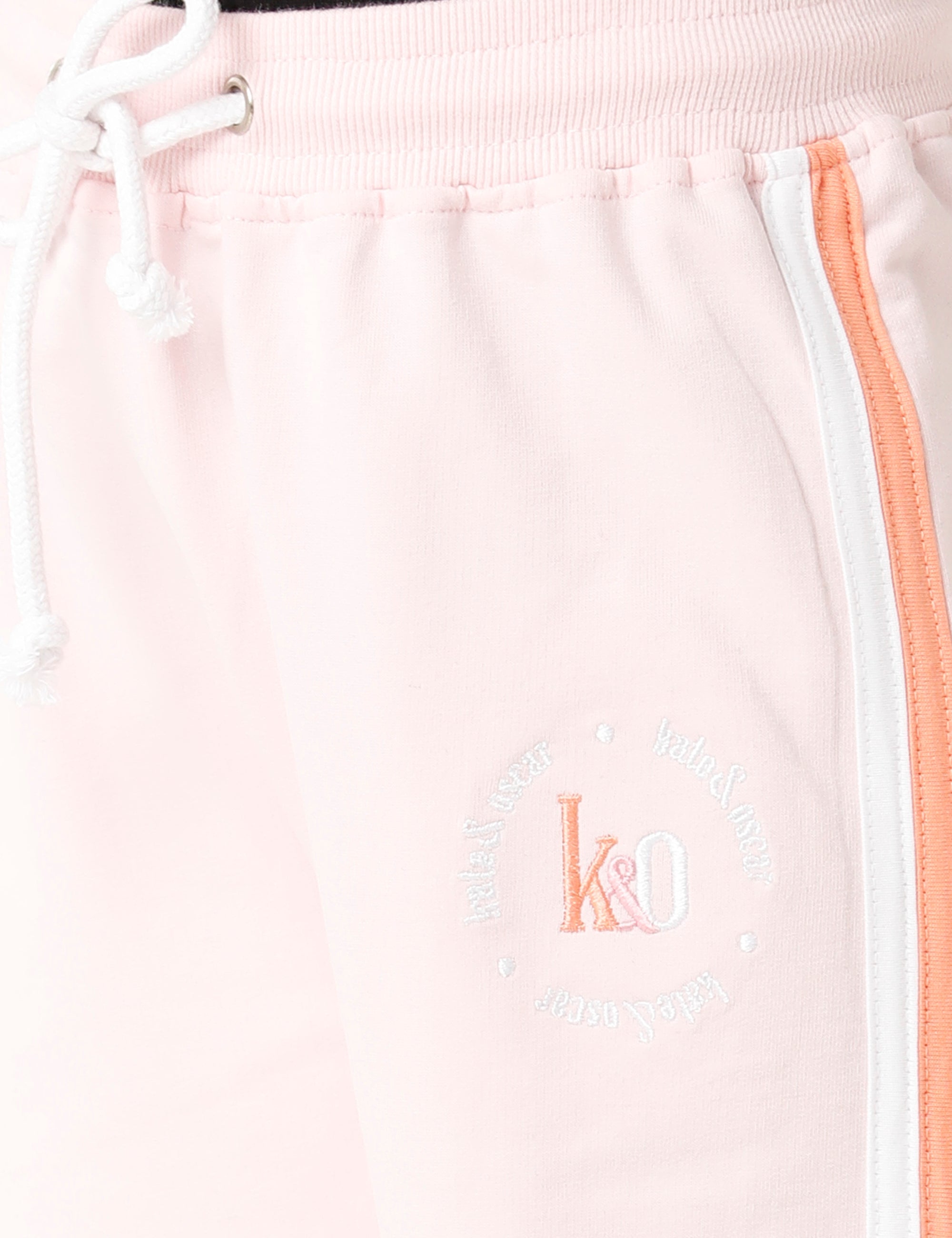 Pink Signature Embroidered Track Pant