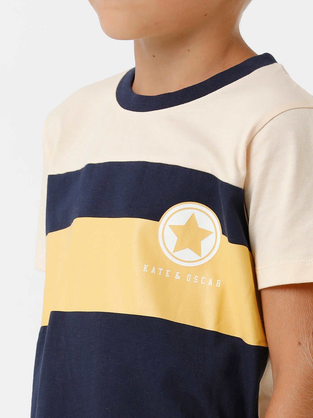 Boys Cut & Sew Placement Printed T-shirt